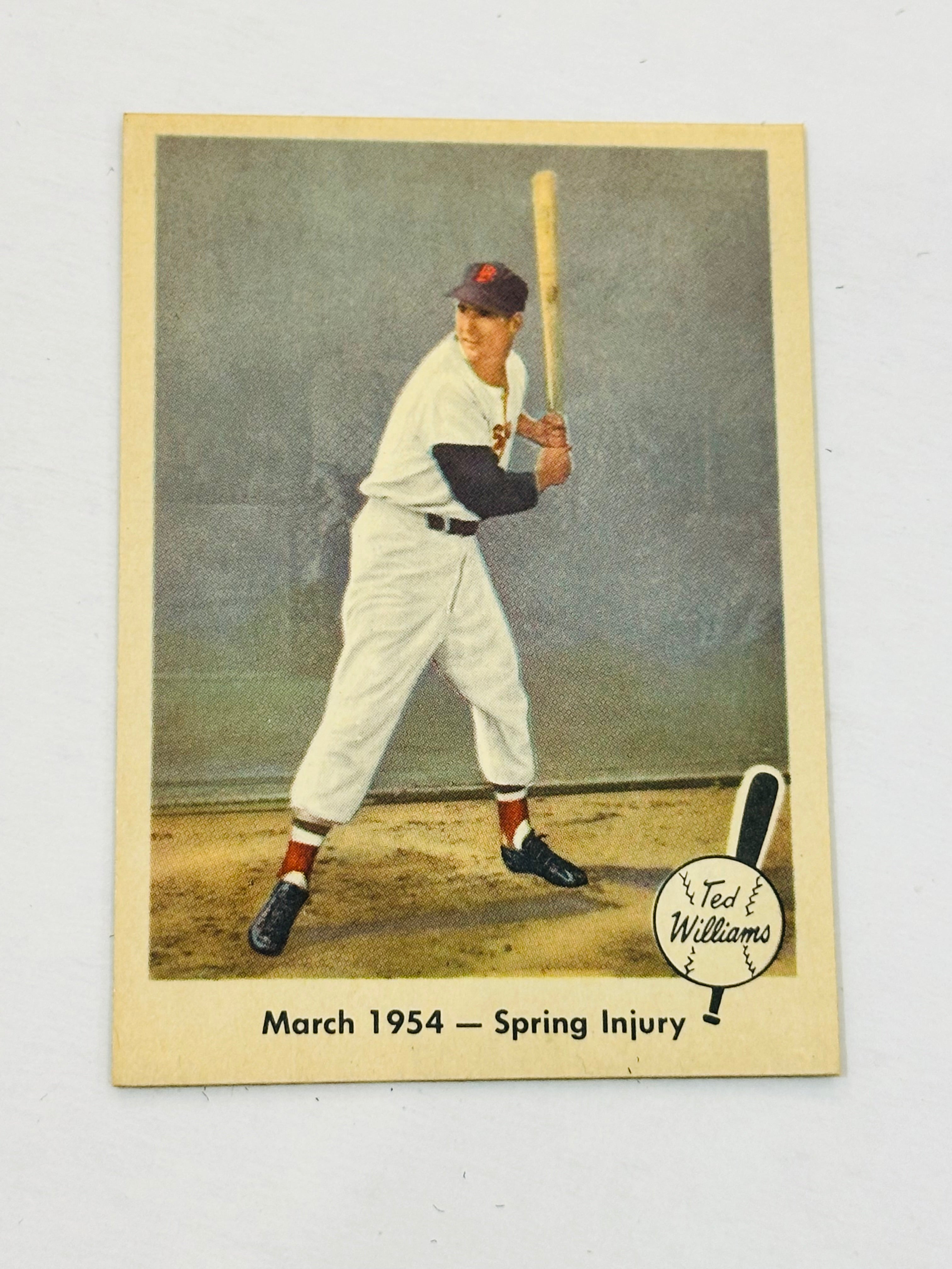 Ted Williams (March 1954 ) Fleer high grade condition baseball card 19