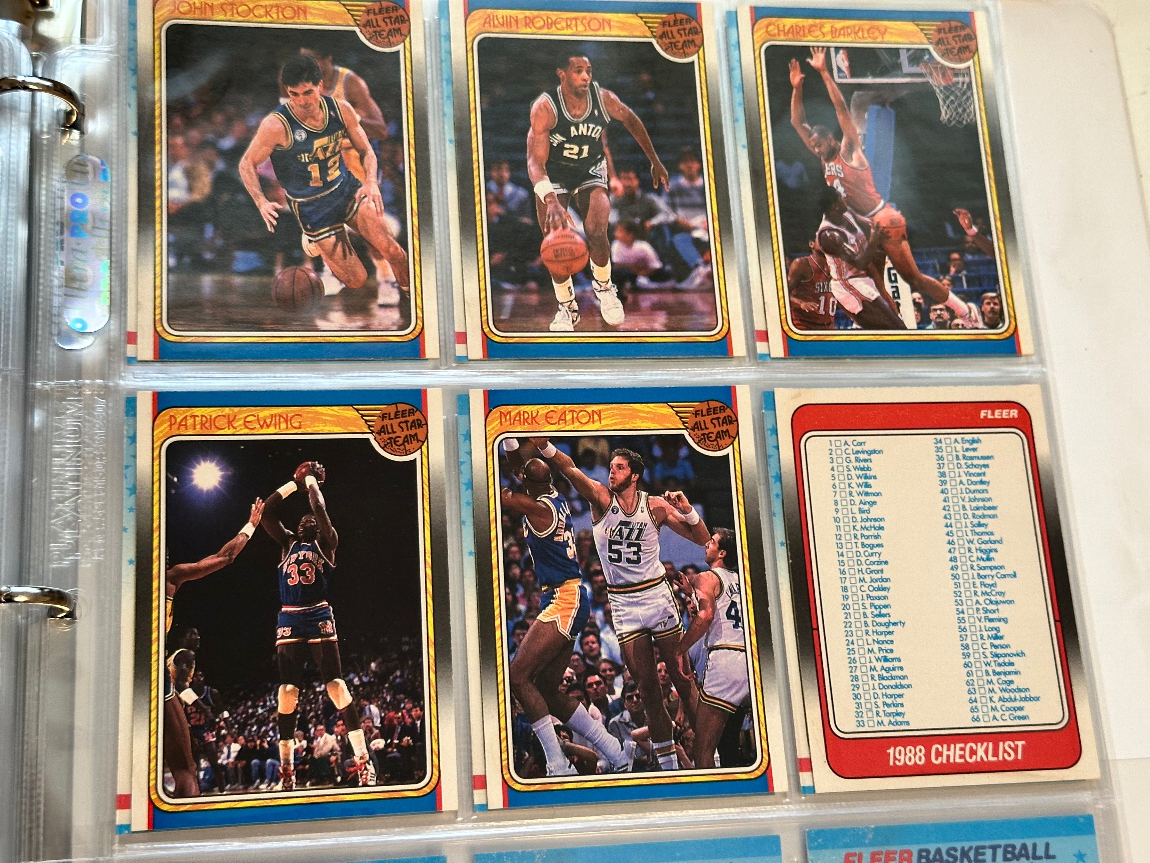 1988 Fleer Basketball cards and stickers high grade NM-Mint (pack pulled)set