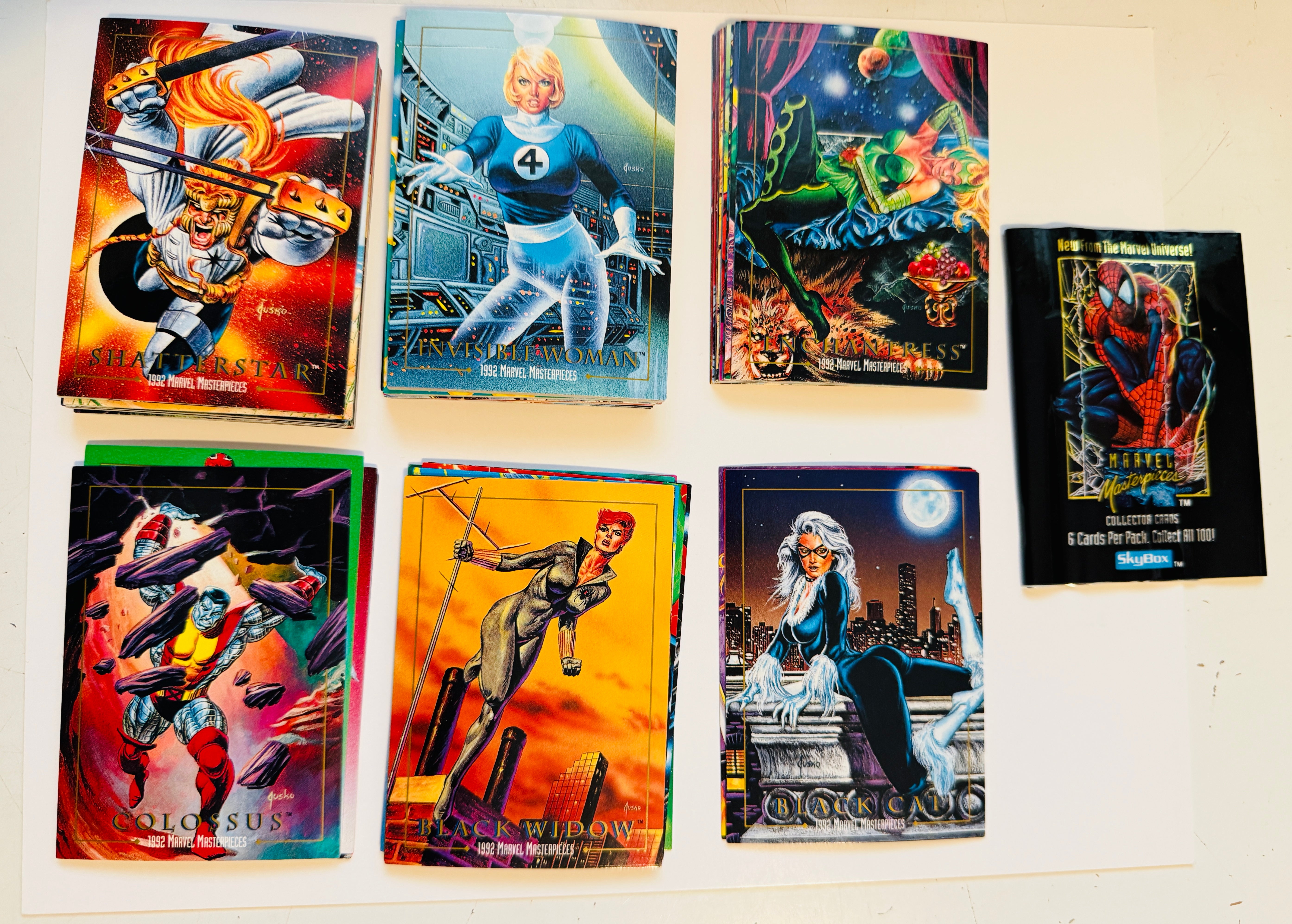Marvel Masterpieces comic cards rare set 1992