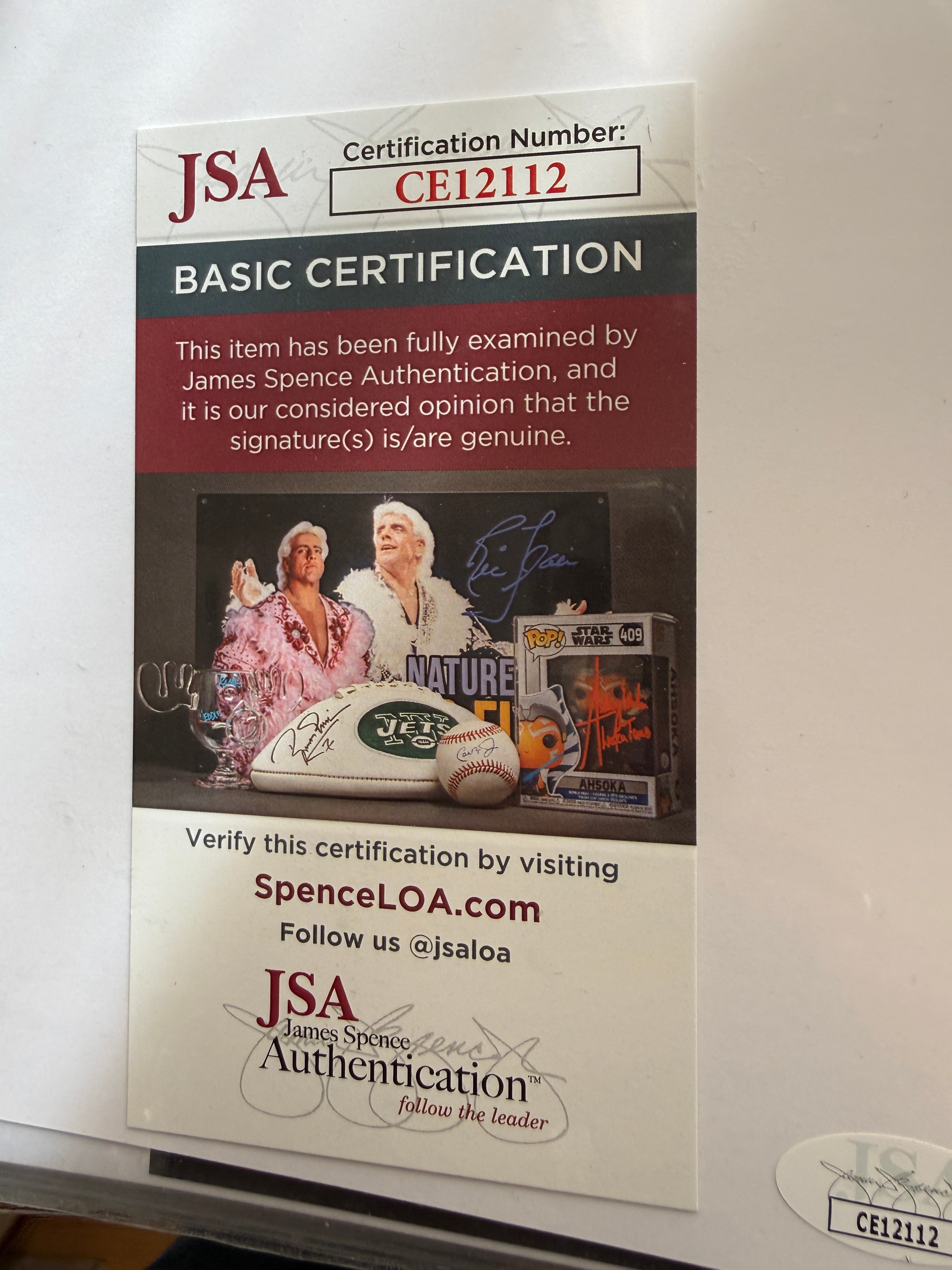 Bill Hanna and Joseph Barbera rare double autographed 7 x 9 photo certified by JSA