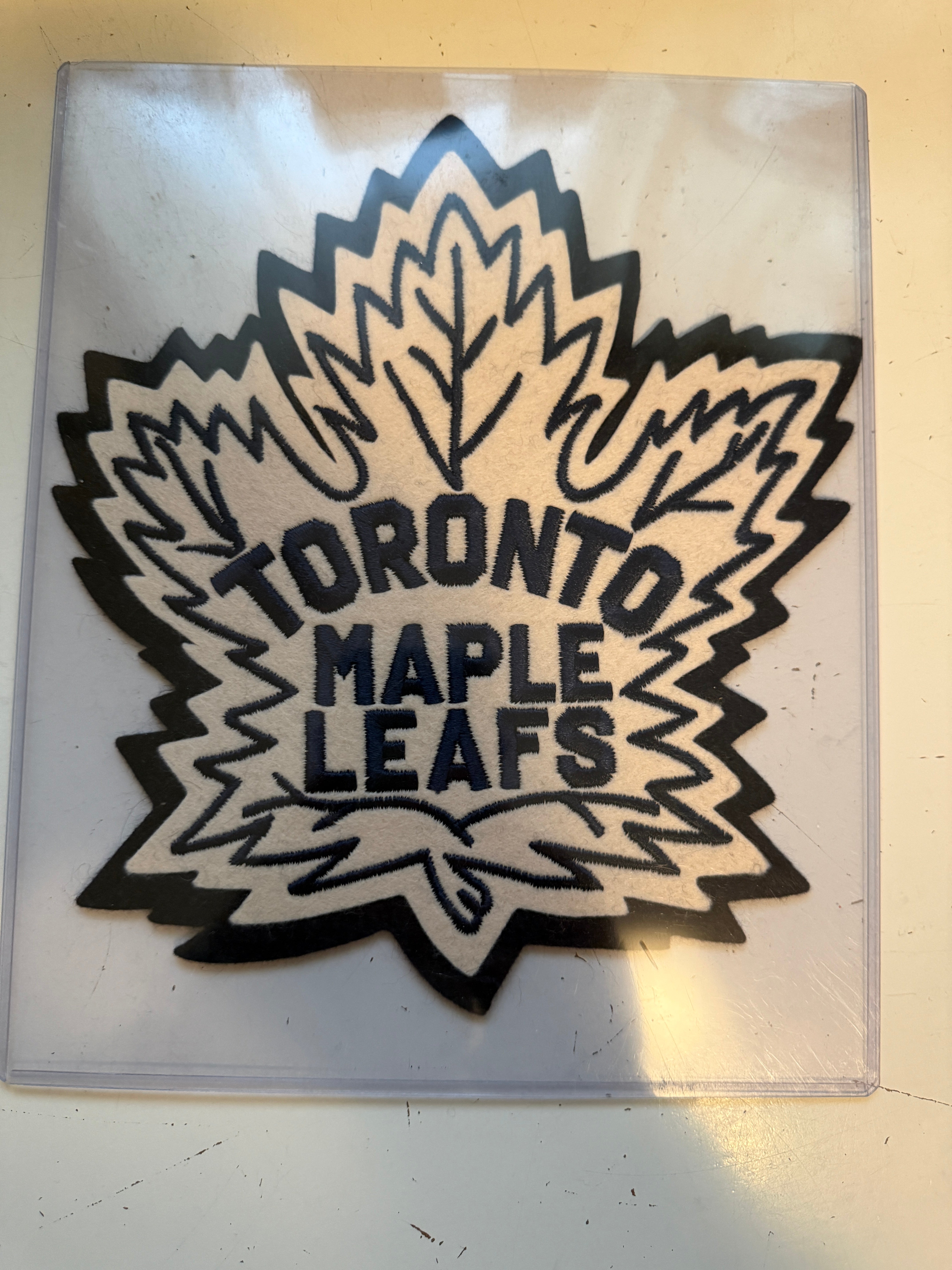 Toronto Maple Leafs vintage 9x8 chest patch 1970s or 80s