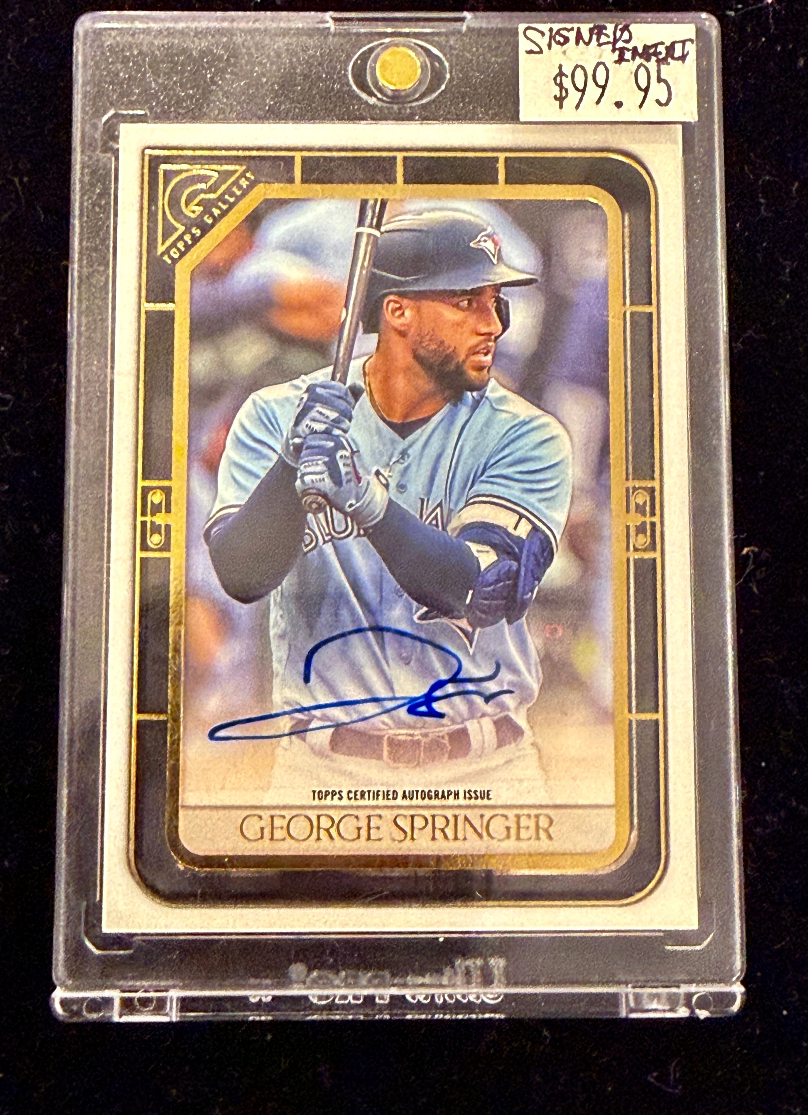 Blue jays George Springer autograph baseball insert card