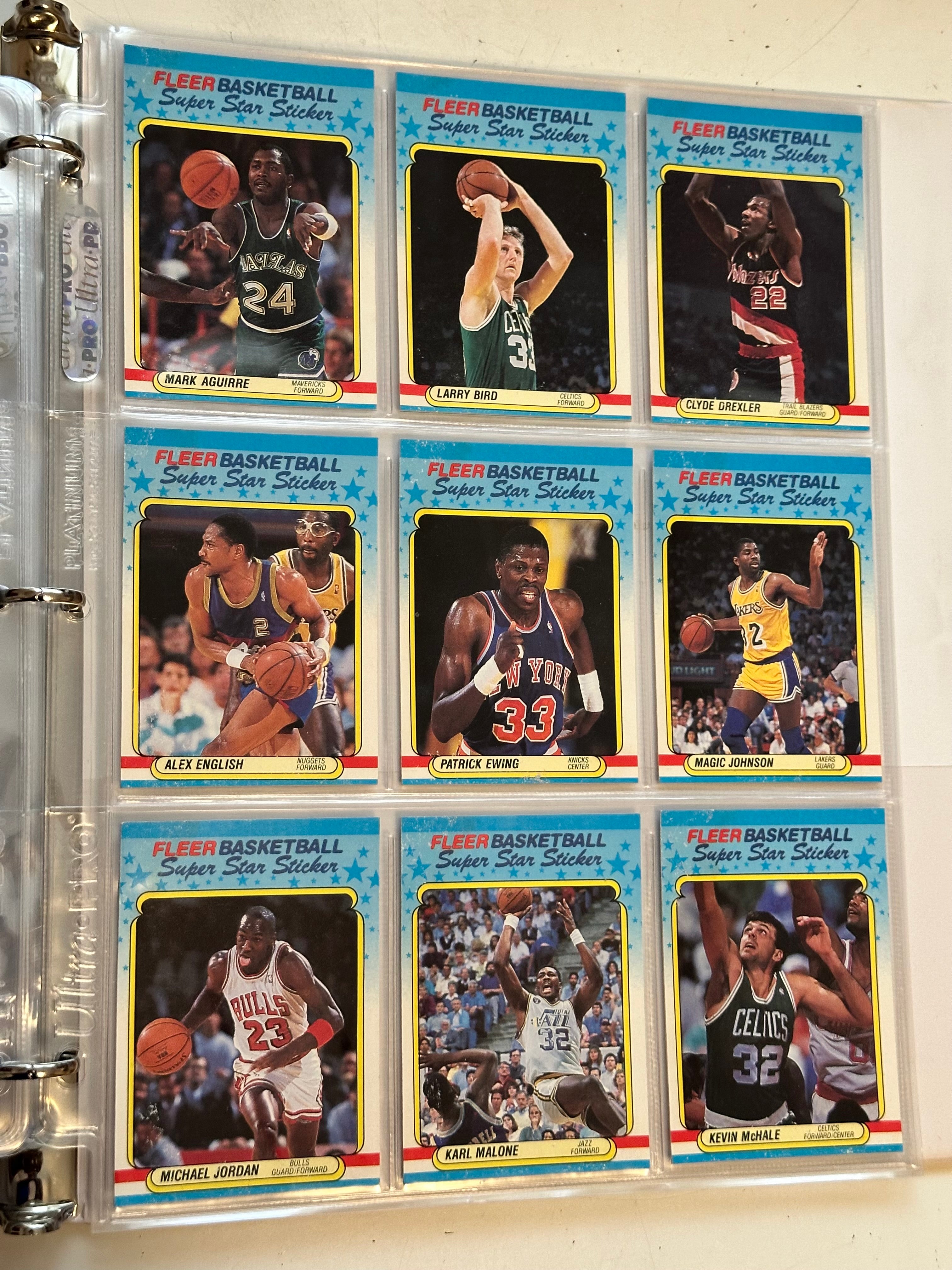 1988 Fleer Basketball cards and stickers high grade NM-Mint (pack pulled)set