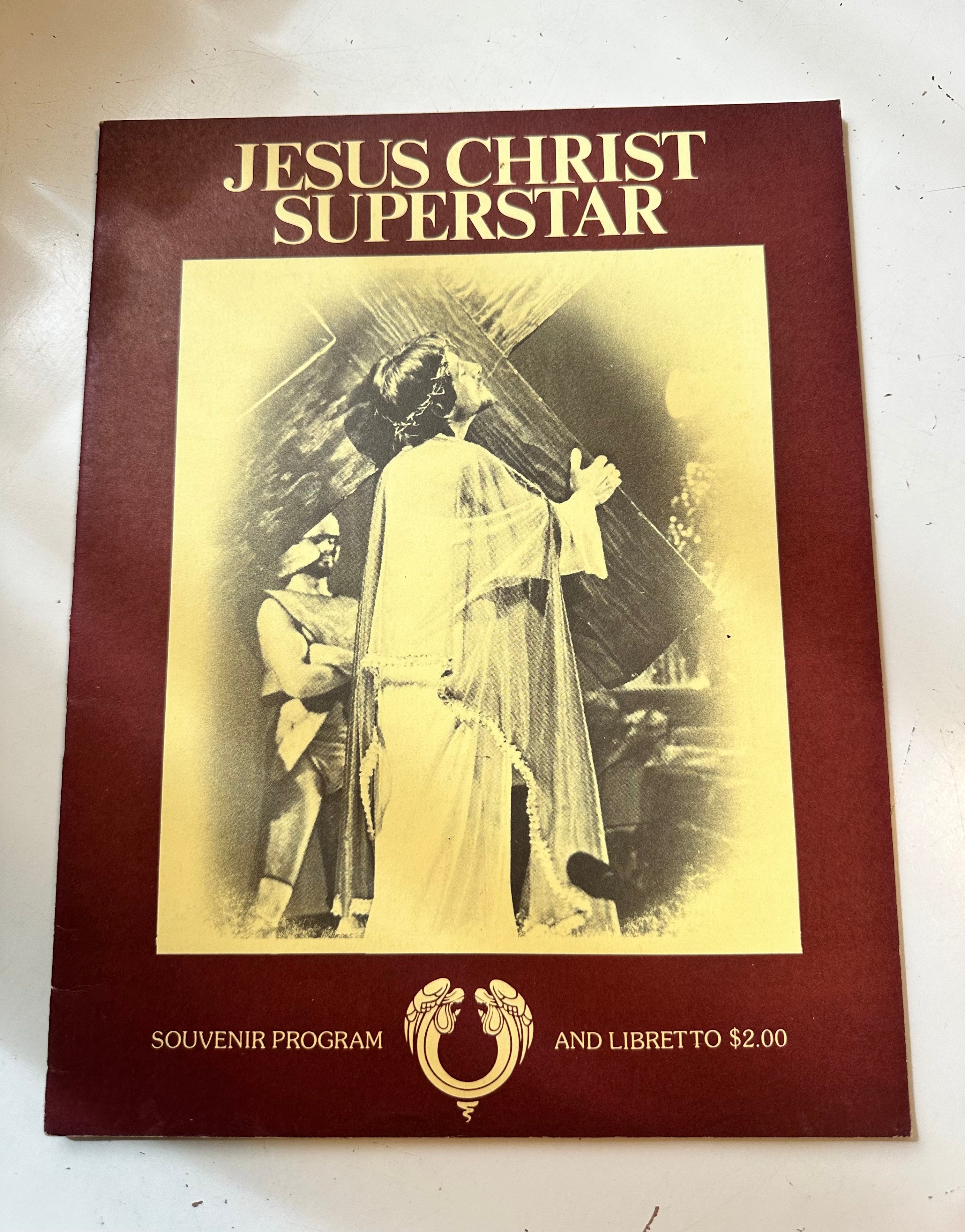 Jesus Christ Superstar rare play program with playbill booklet 1970