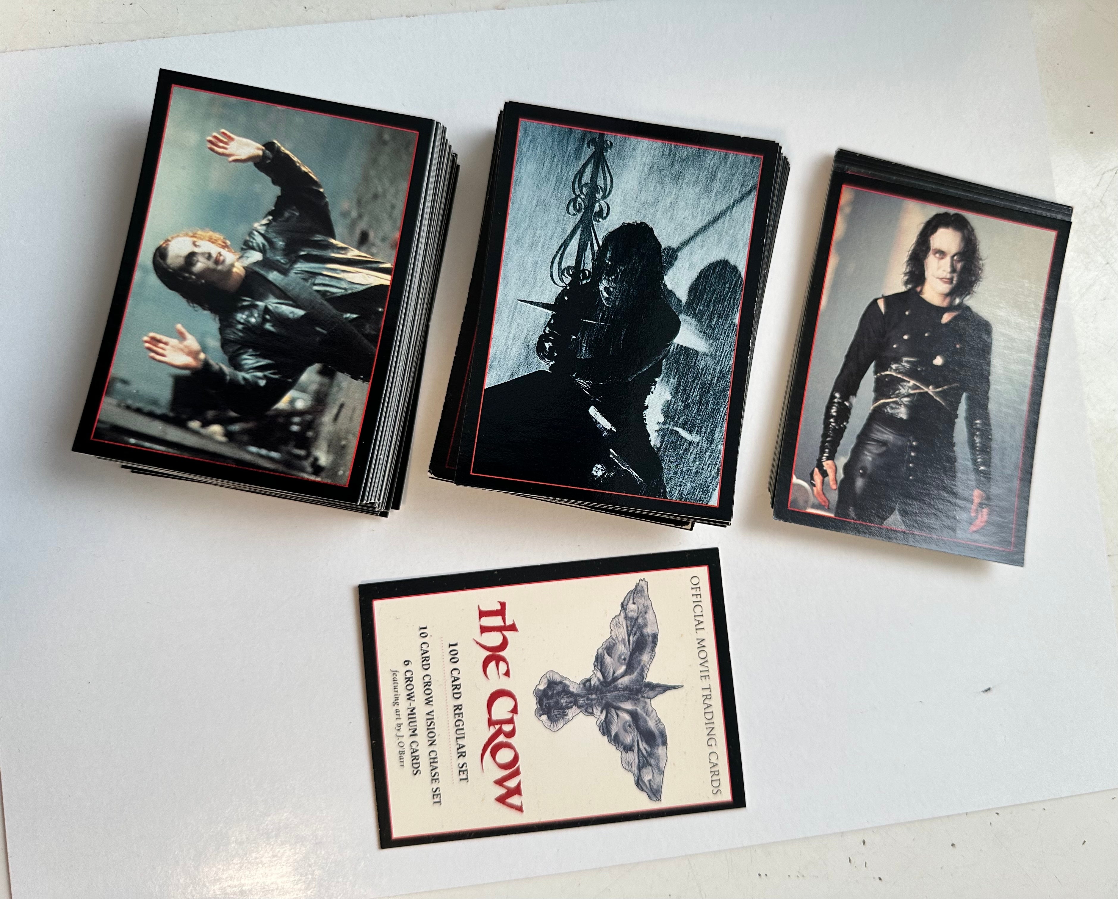 The Crow first movie with Brandon Lee rare limited print cards set 1994