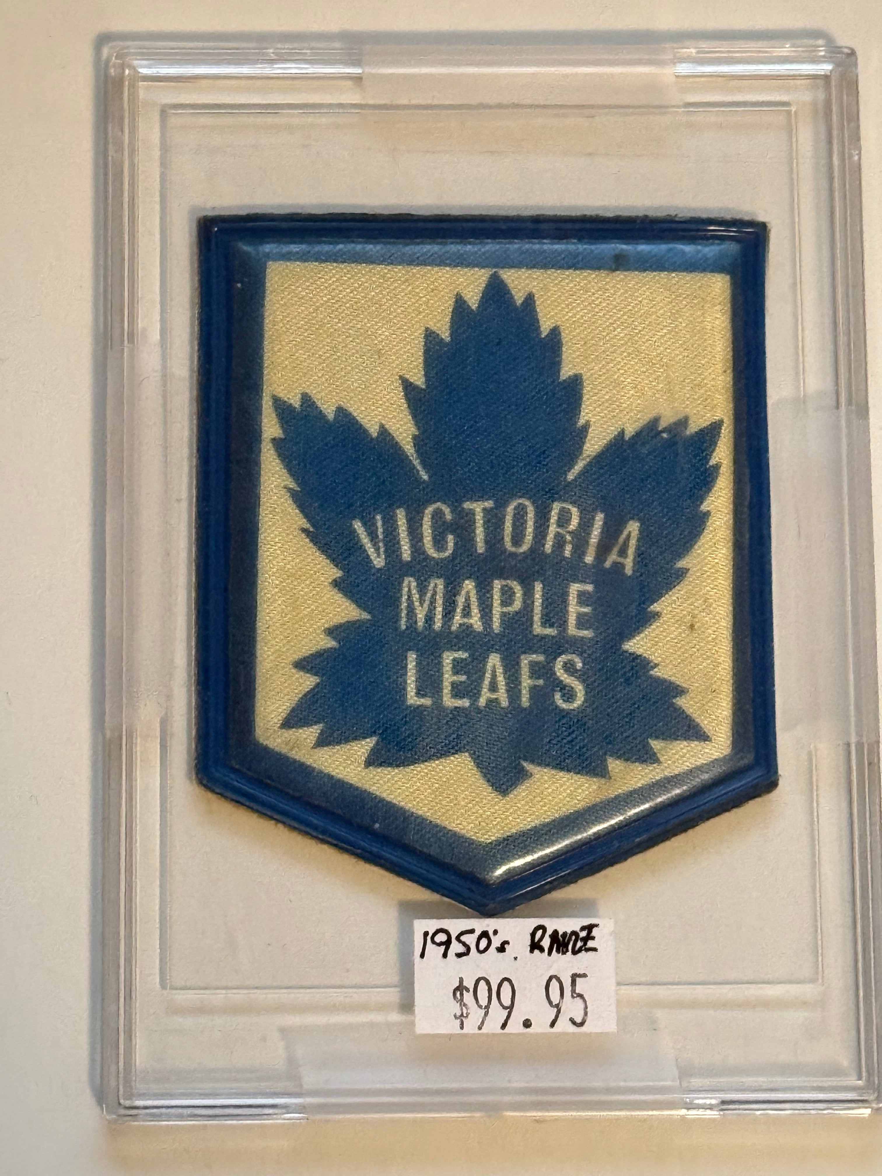 Toronto Maple Leafs rare Victoria vintage hockey patch 1950s
