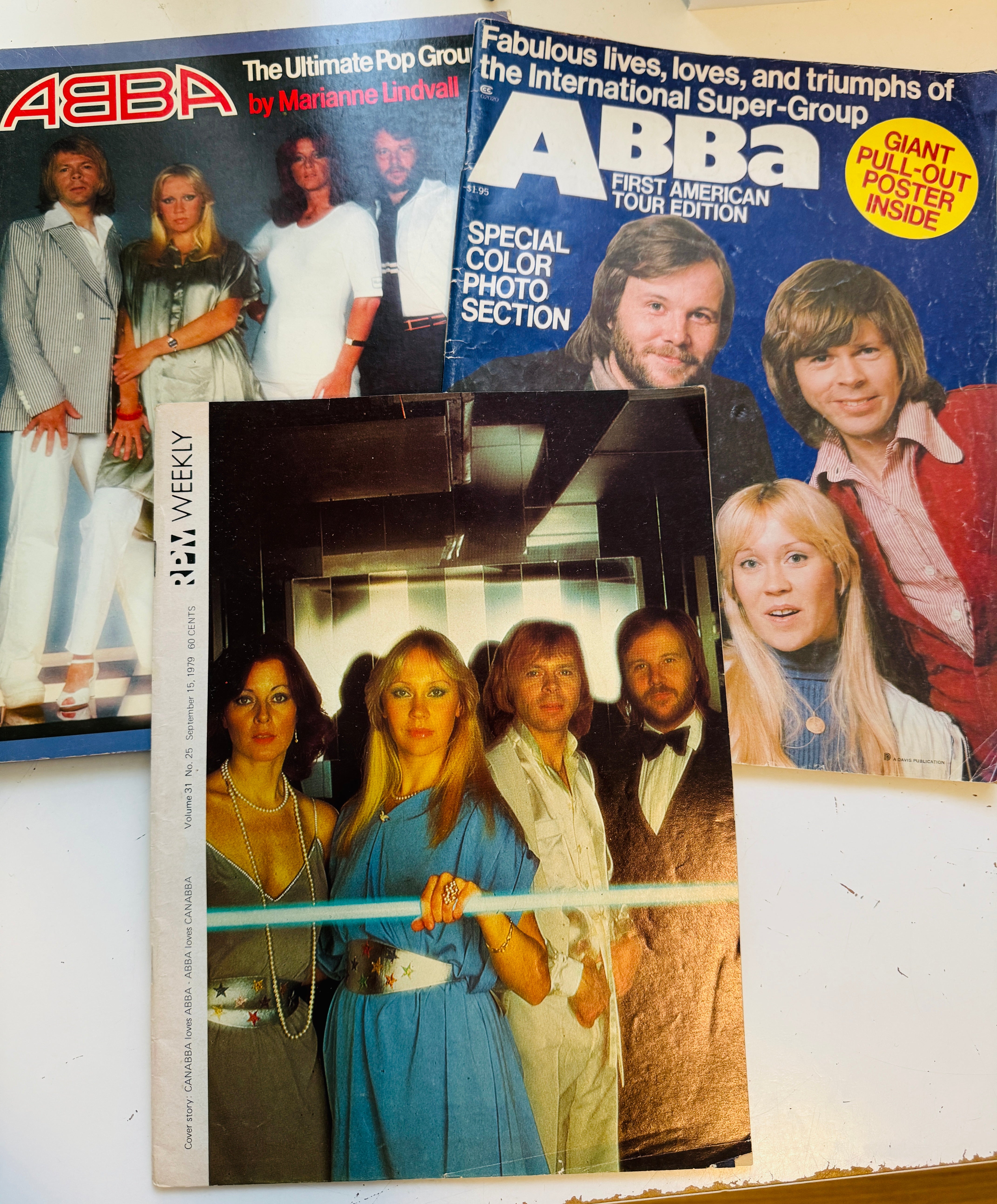 ABBA 3 vintage magazines lot deal 1970s