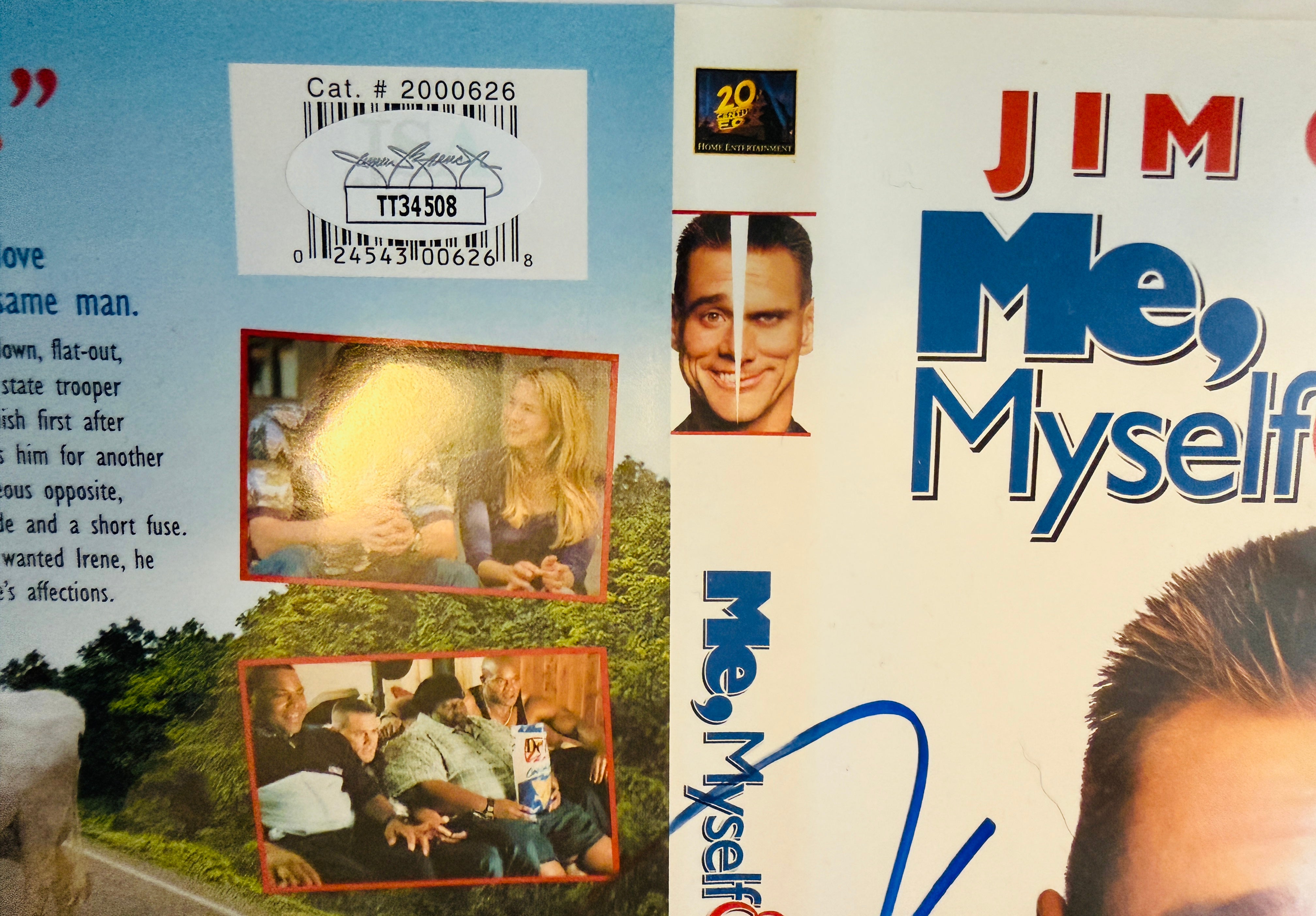Jim Carrey rare autograph video cover certified by JSA