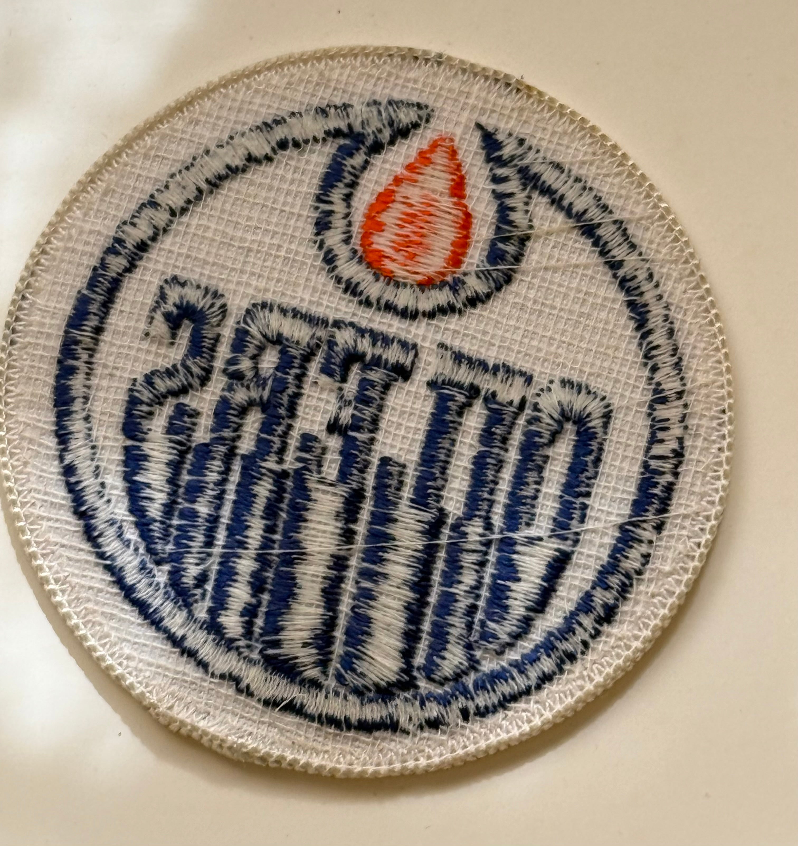 Edmonton Oilers hockey vintage patch 1970s