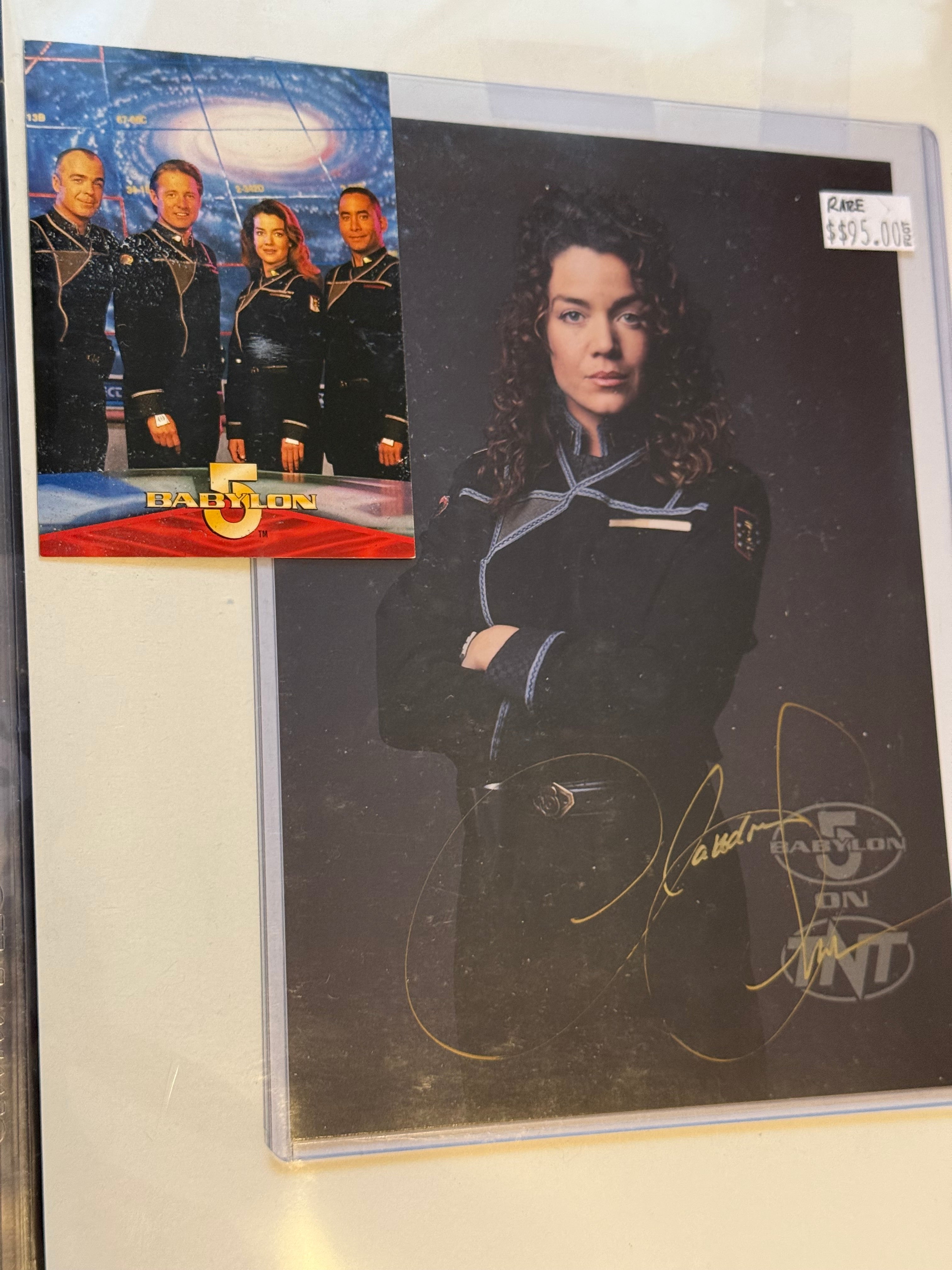Babylon 5 TV show rare Claudia Christian autographed 4 x 6 card sold the COA