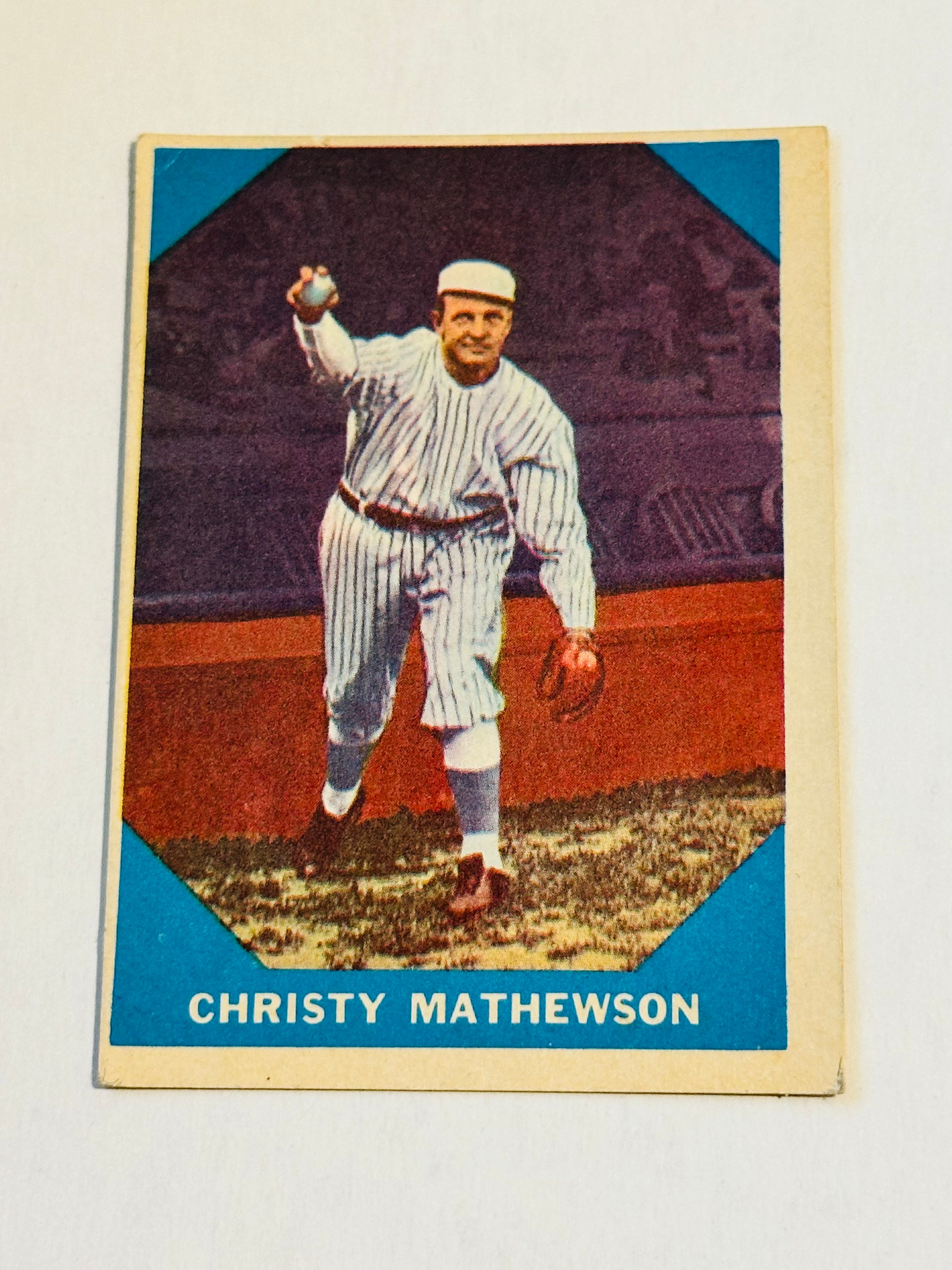 Christy Mathewson baseball legend Fleer baseball card 1960