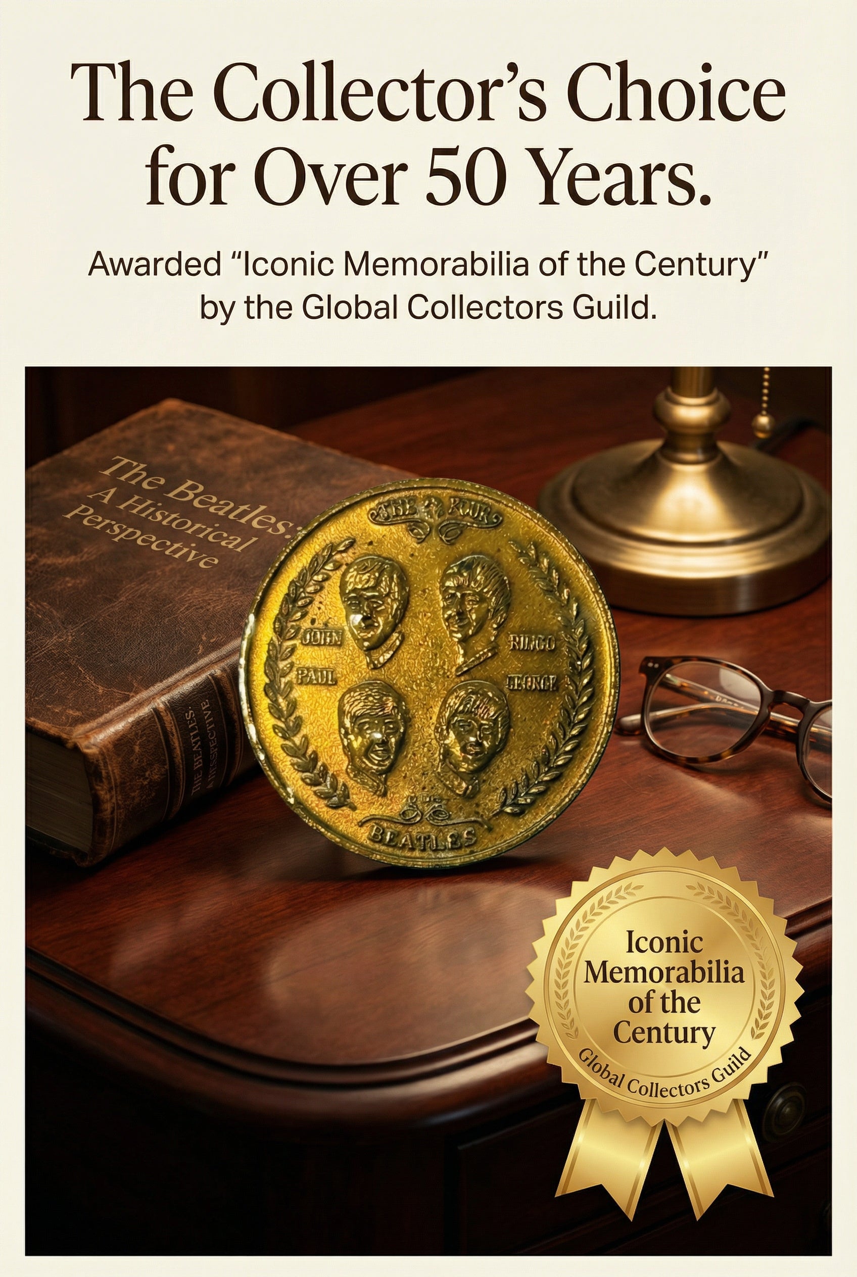 Rare Vintage Beatles Collectible Coin (1964) – Original Fab Four Memorabilia