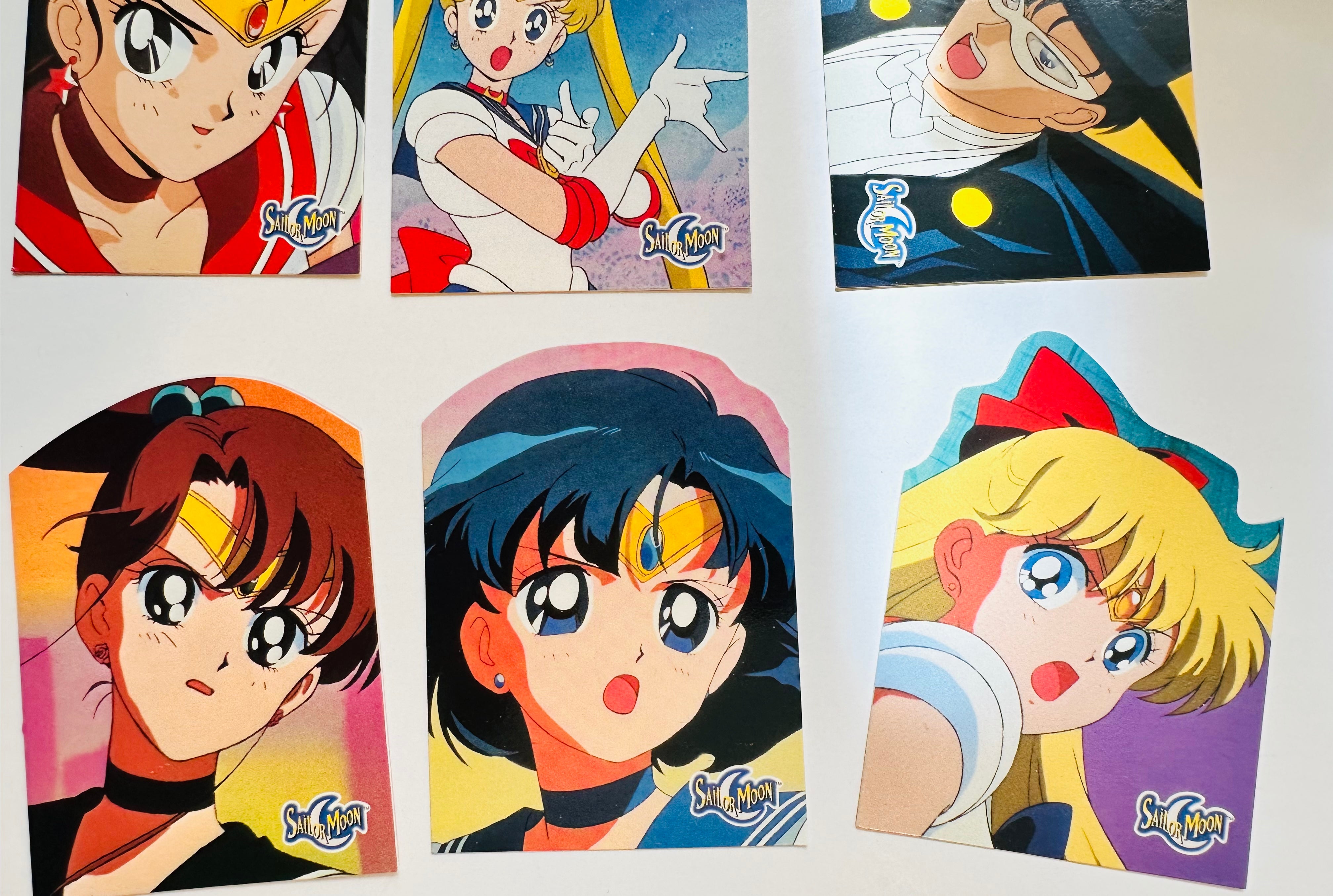 Sailor Moon Dart rare die-cut insert cards set 1997