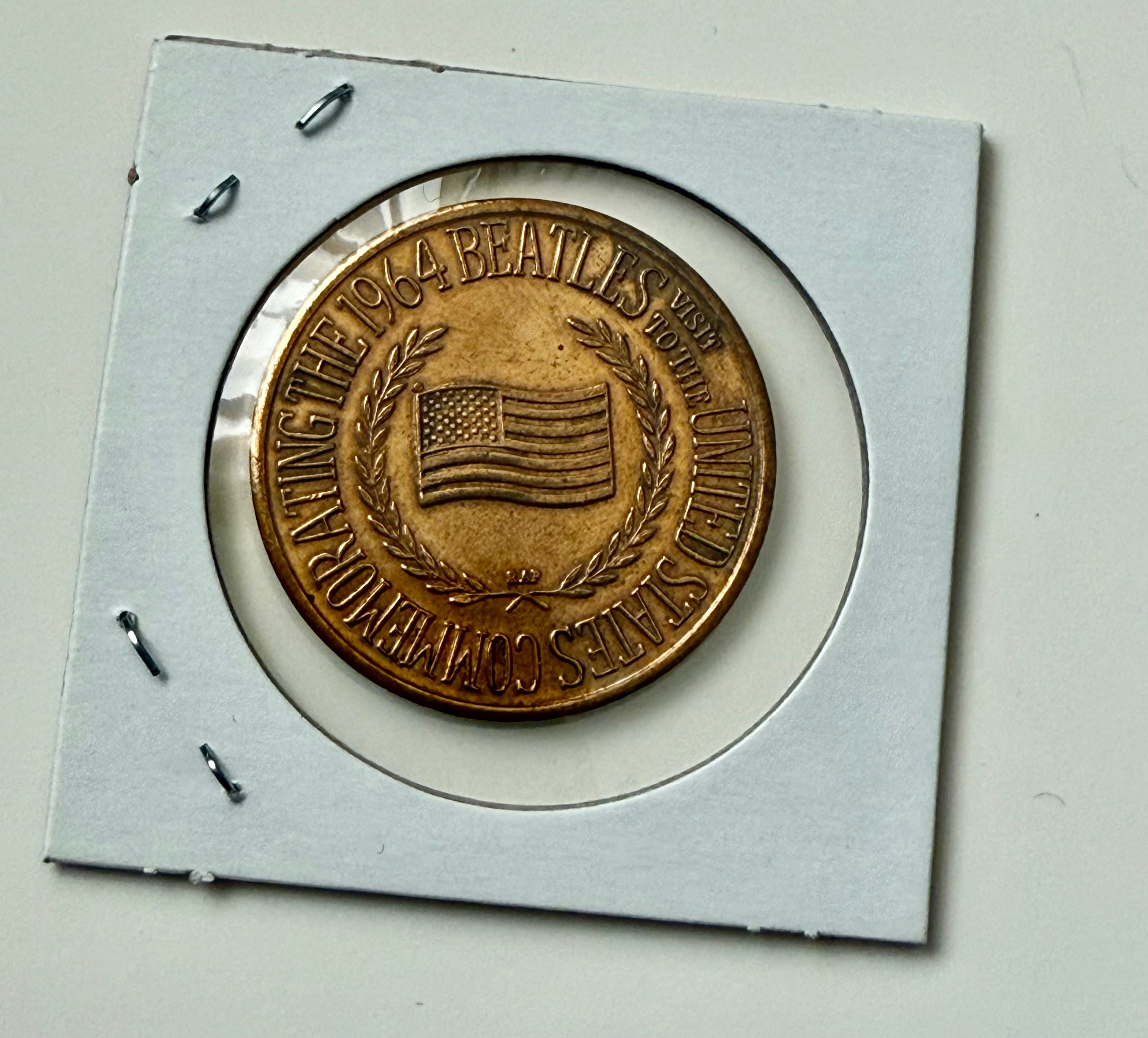 Rare Vintage Beatles Collectible Coin (1964) – Original Fab Four Memorabilia