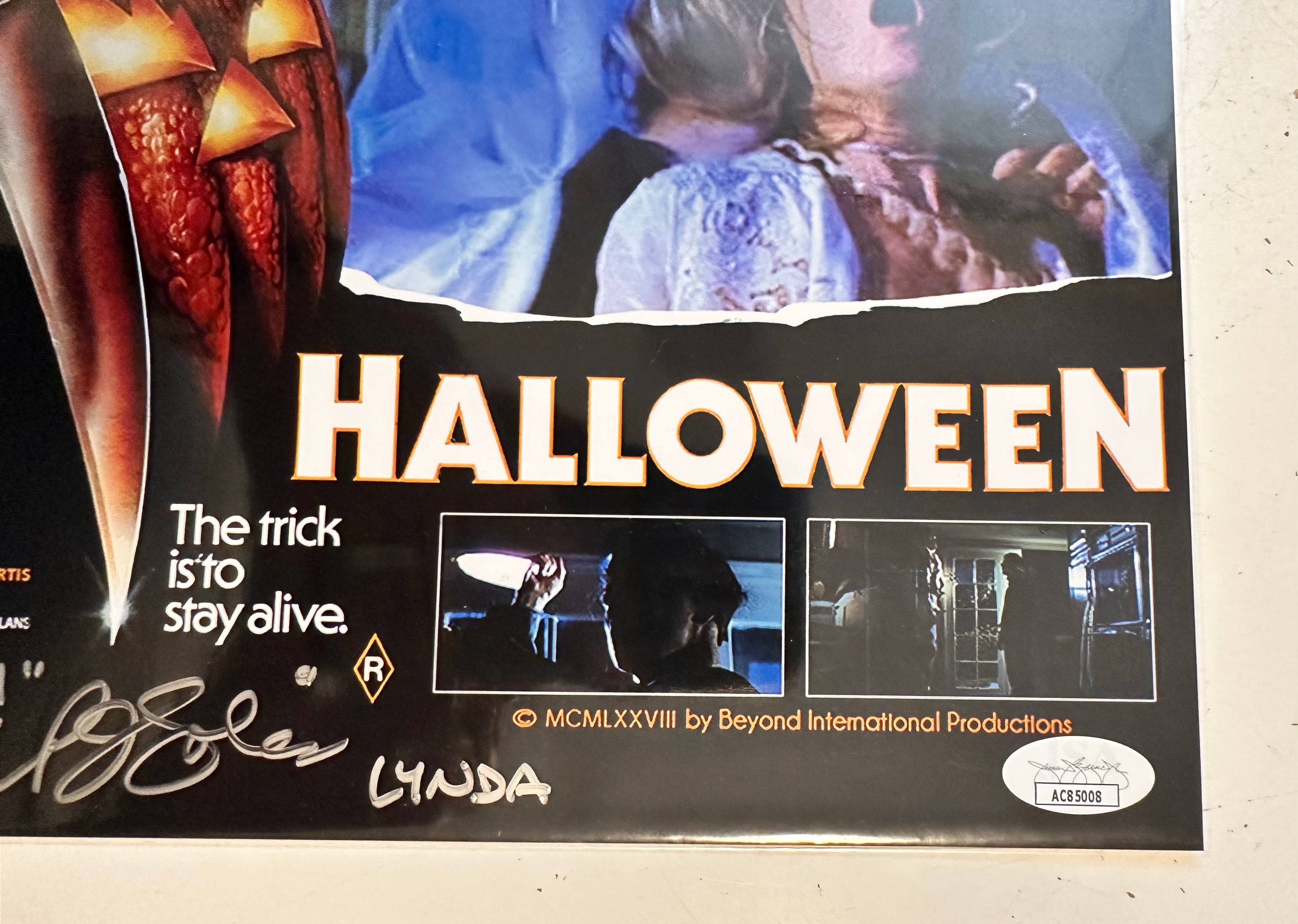 Halloween movie PJ Soles autographed 8x10 photo certified by JSA