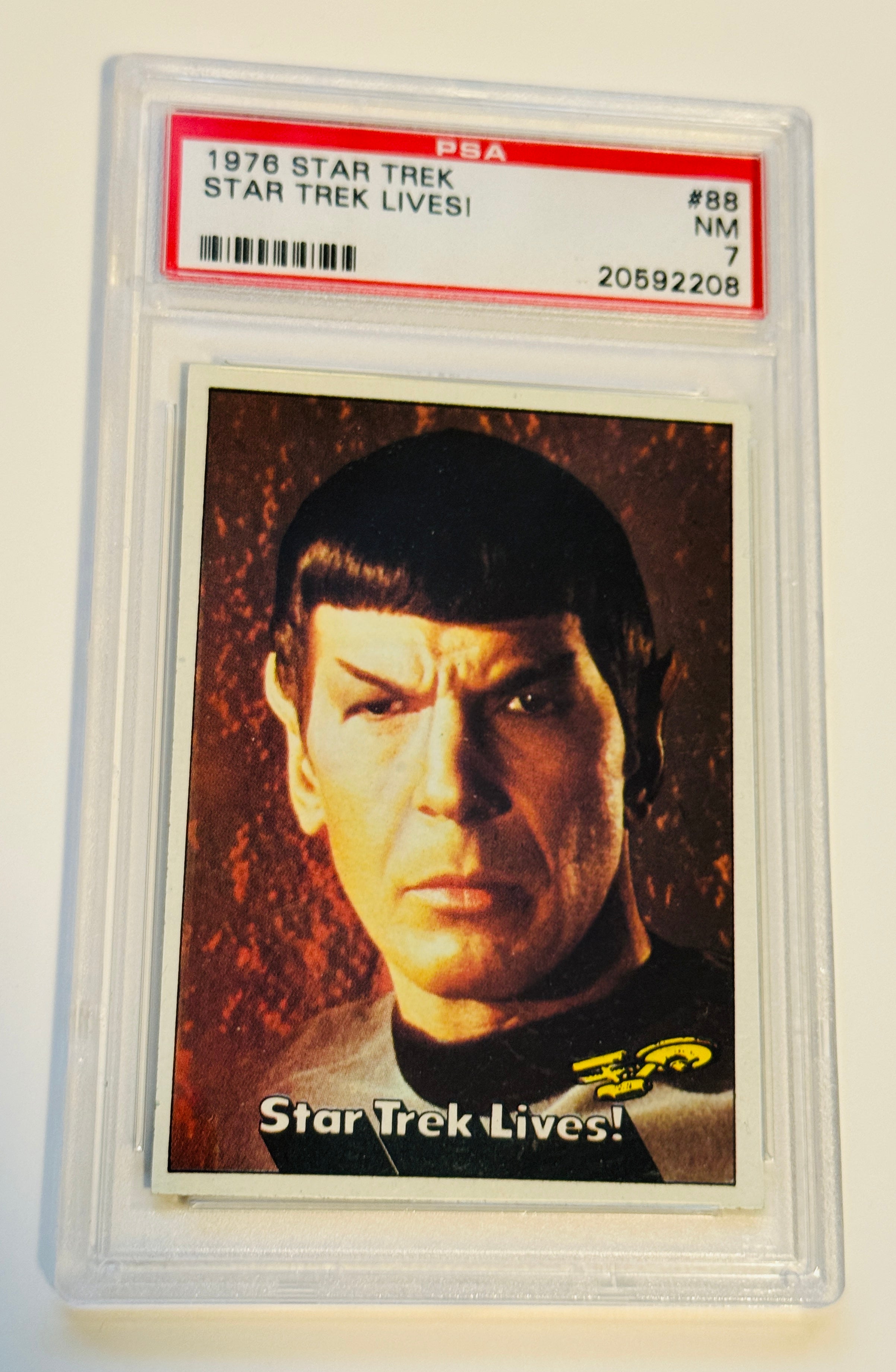 1976 Star Trek lives high grade PSA 7 vintage graded card
