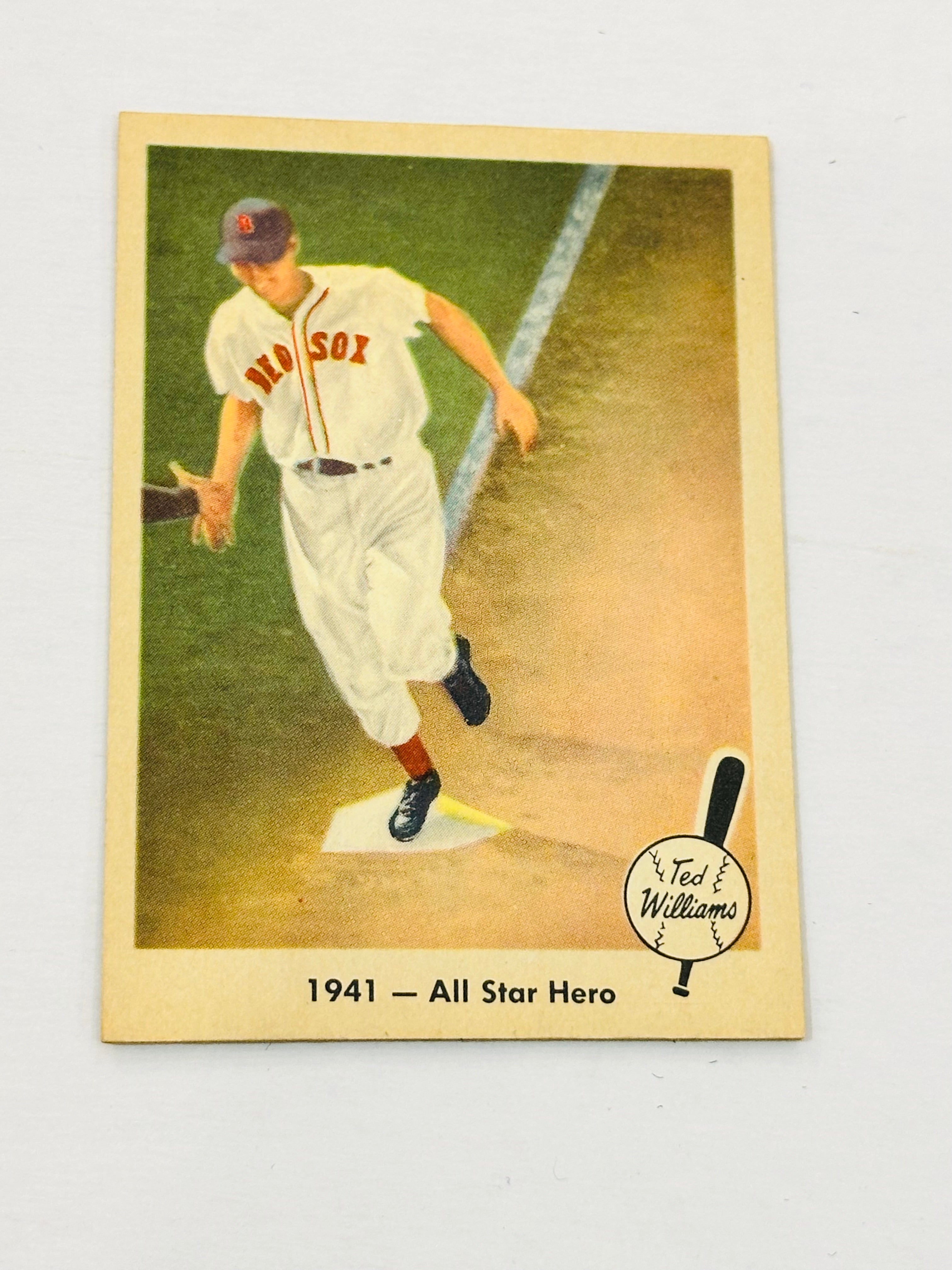 rare vintage baseball cards Ted Williams All Star Hero rare vintage baseball card 1959