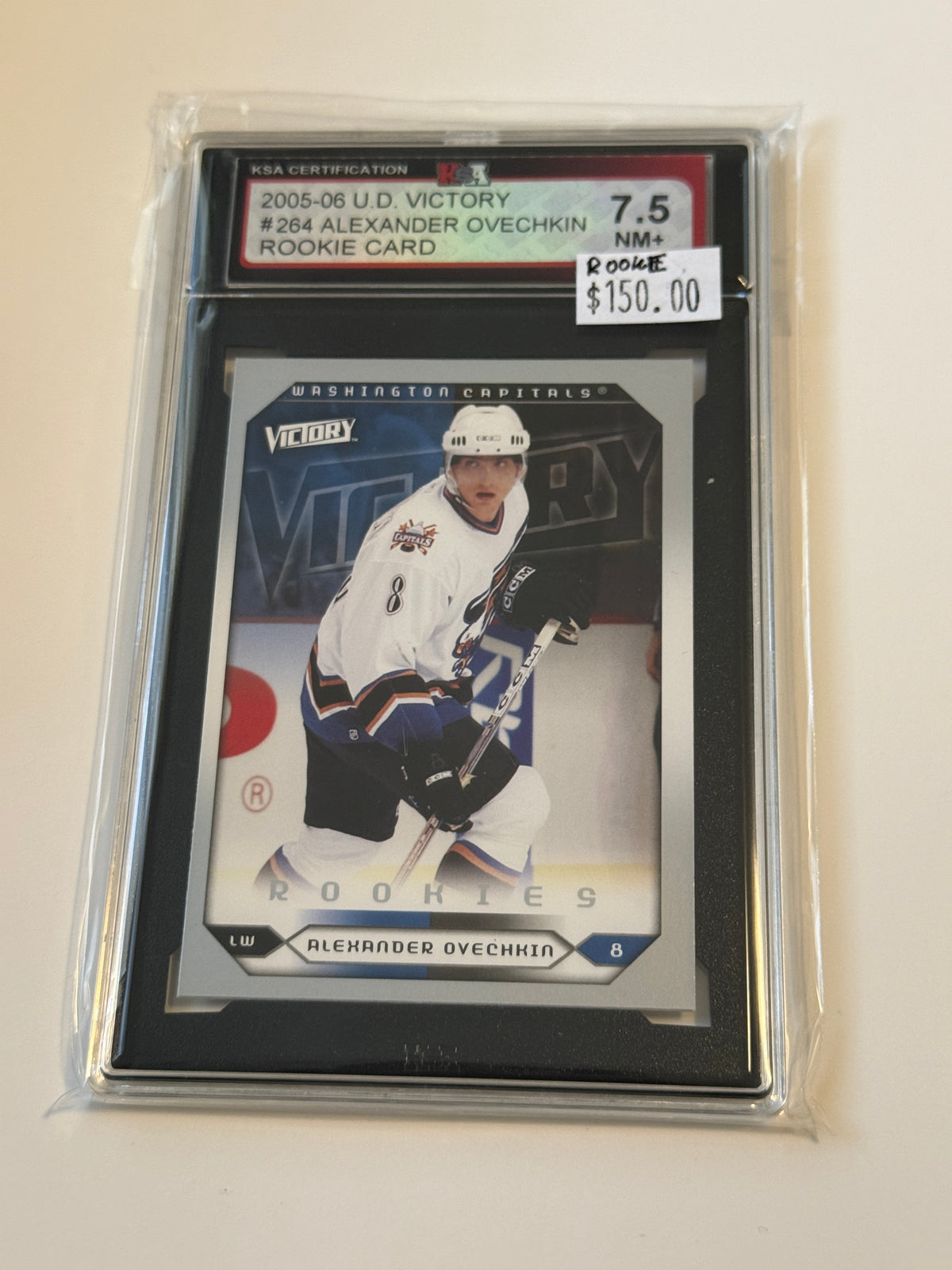 Alexander Ovechkin, Upper Deck victory graded rookie hockey card
