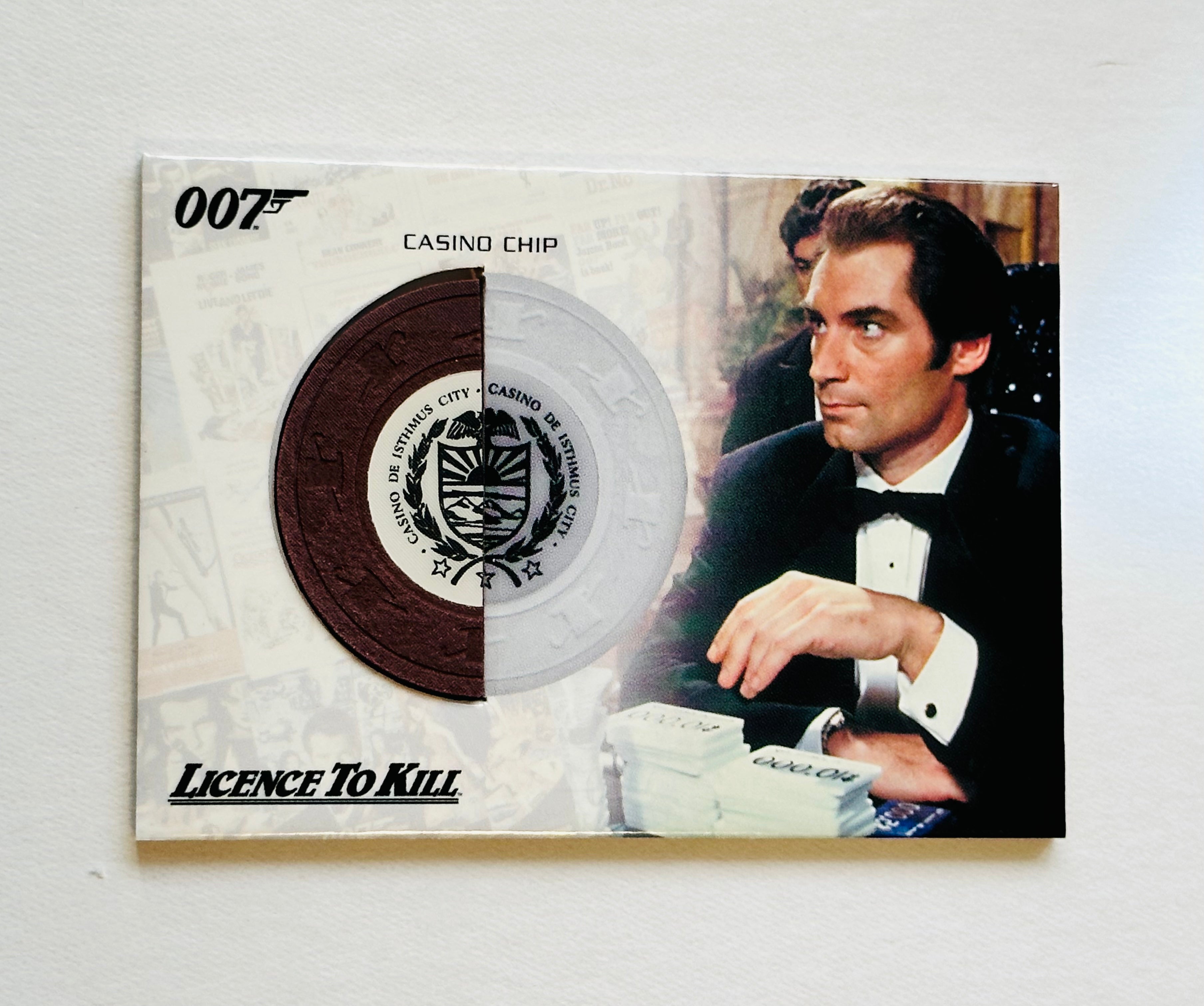 James Bond movies rare original Casino chip insert card