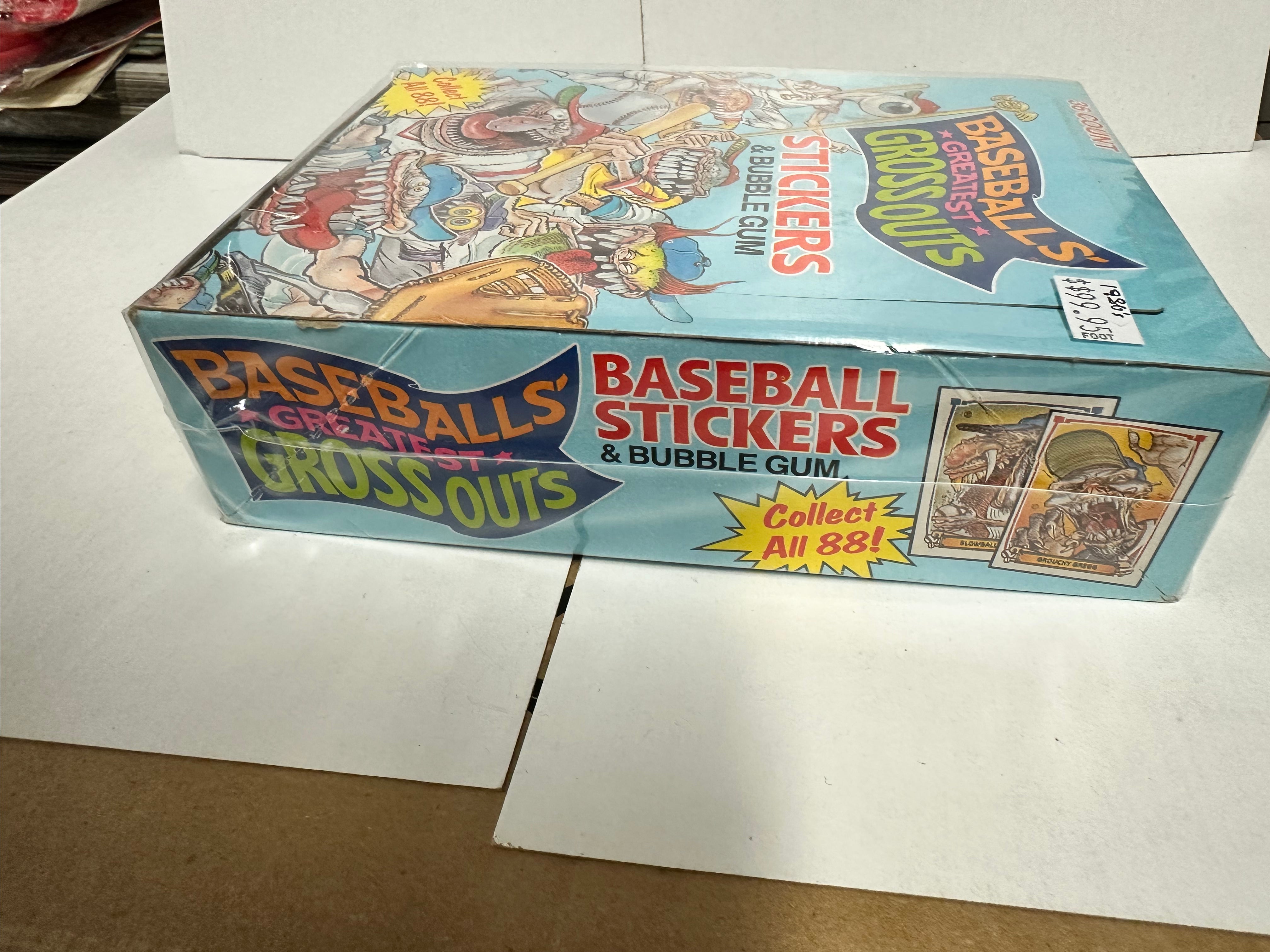 1988 Baseball Greatest Grossouts 36 packs box