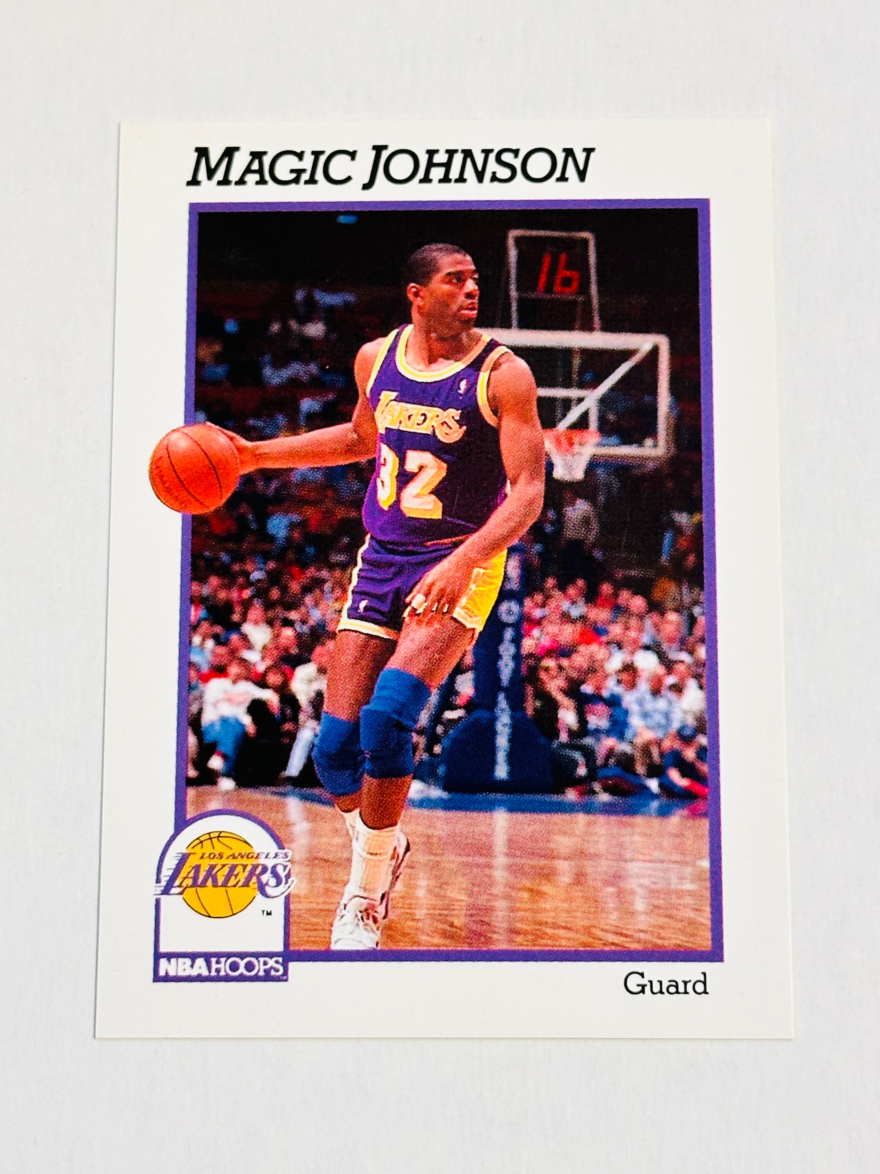Magic Johnson Lakers Hoops rare Prototype basketball card 1991