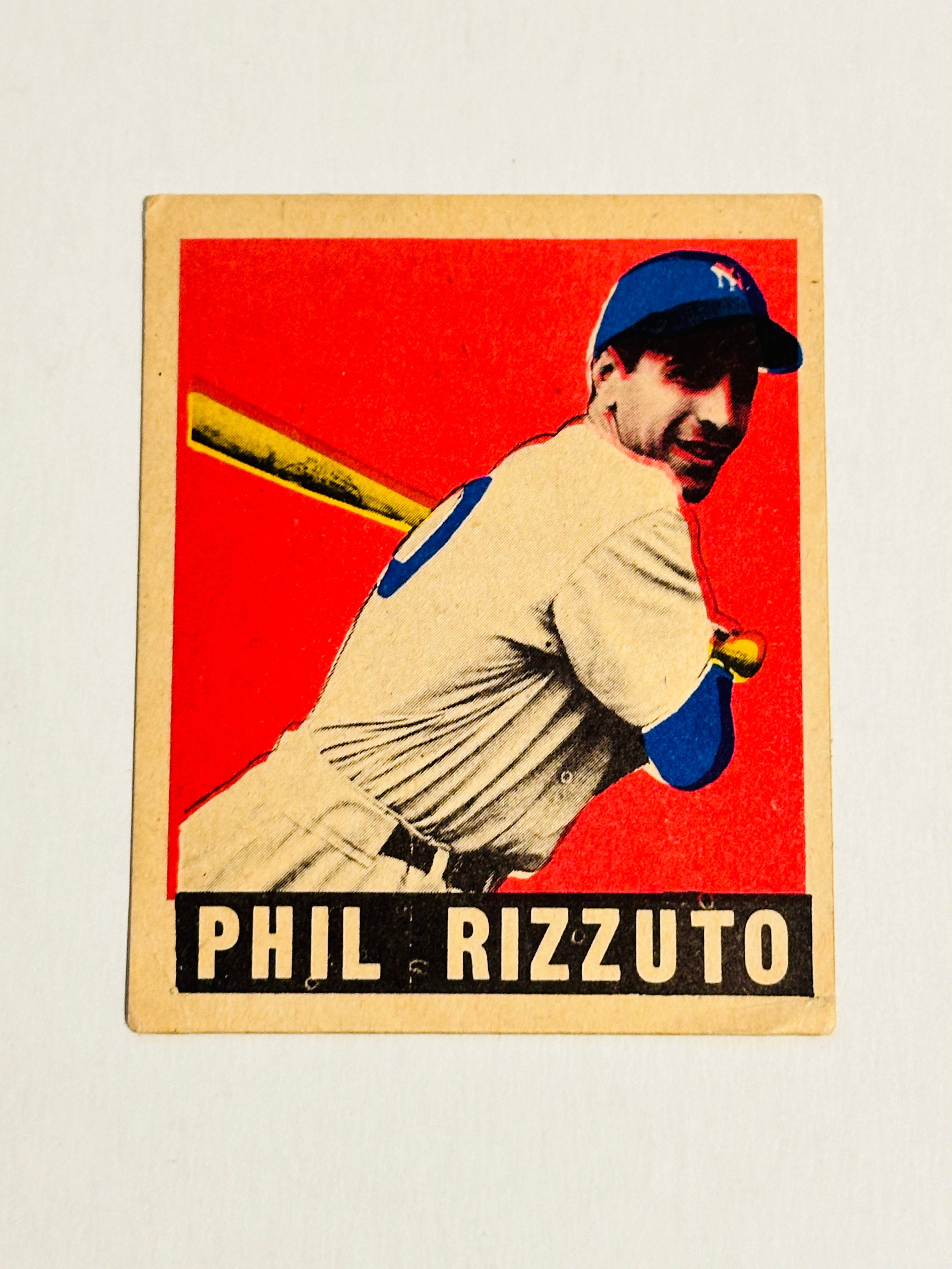 Phil Rizzuto rare Leaf vg condition rookie baseball card 1948
