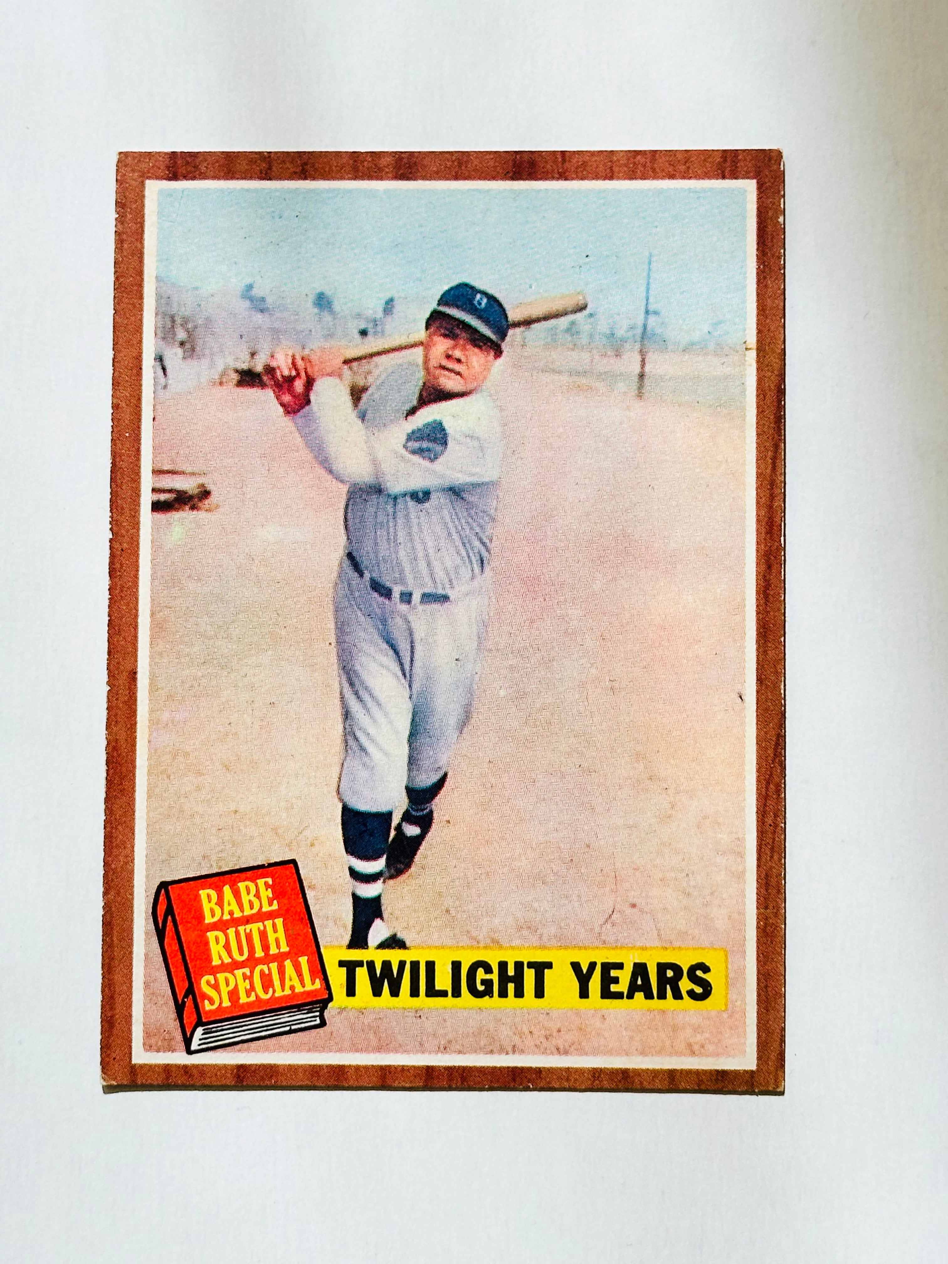 Babe Ruth Topps baseball card 1962