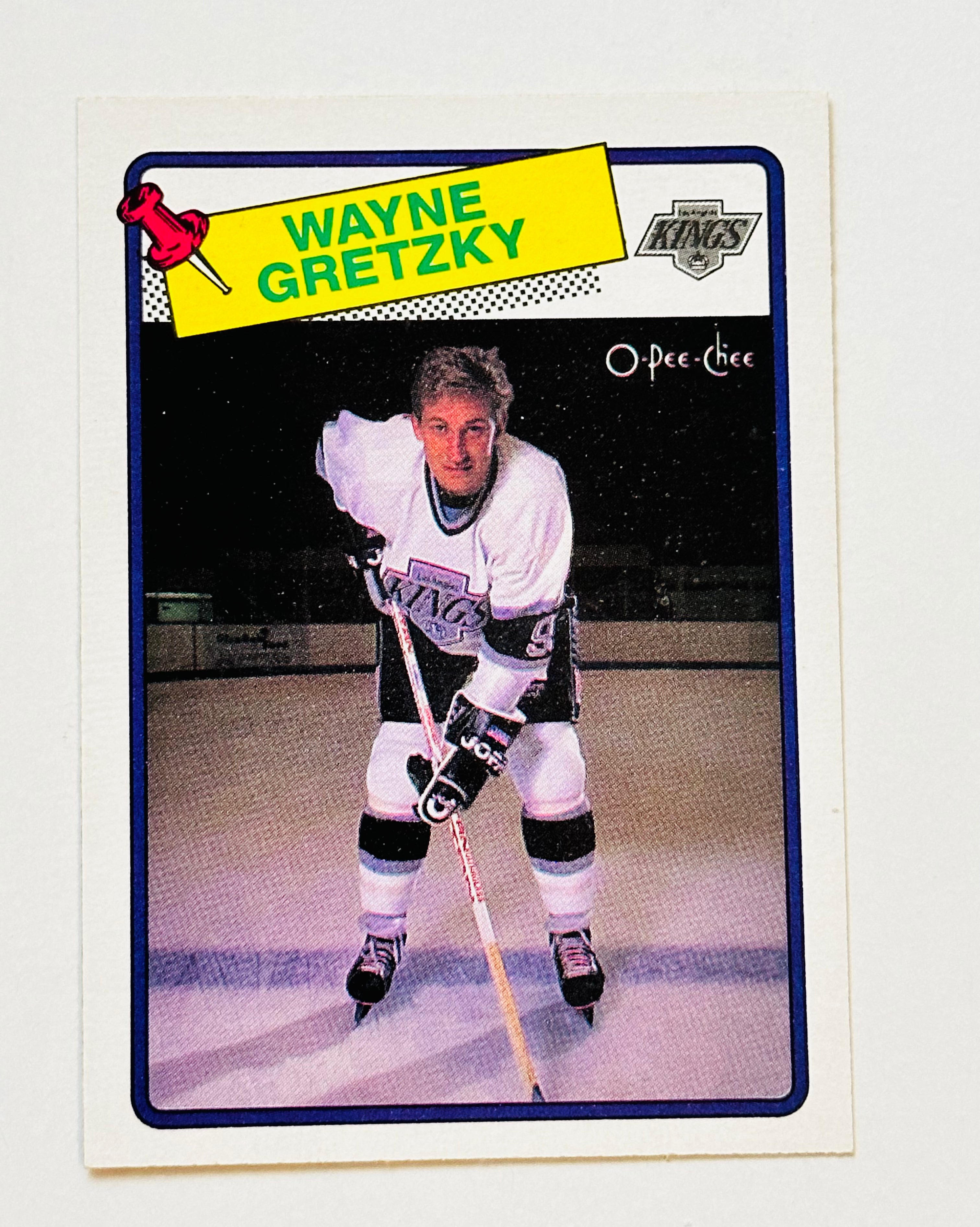 Wayne Gretzky amazing opc high grade condition hockey card 1988-89 Wayne Gretzky amazing opc high grade condition hockey card 1988-89