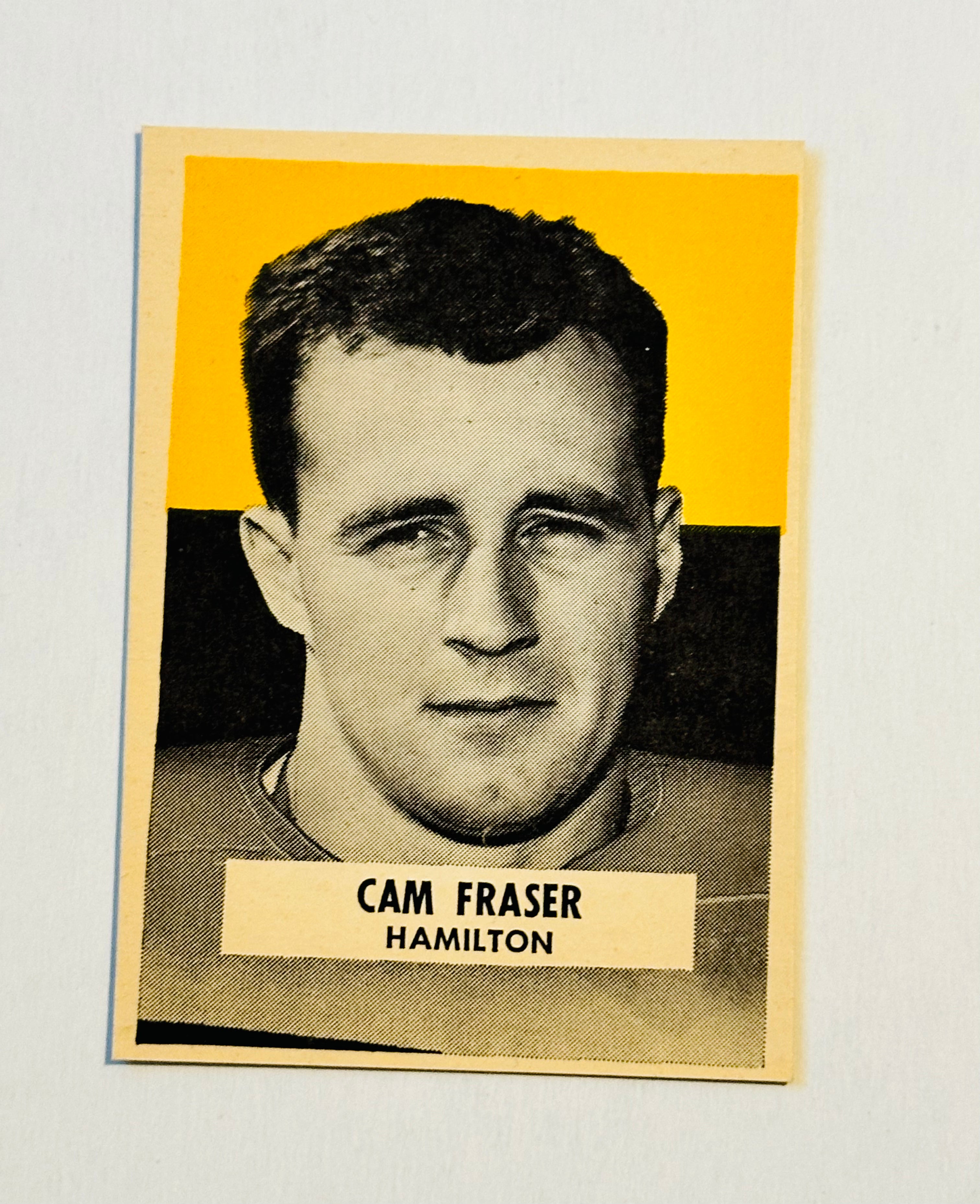 1959 Wheaties CFL rare football great condition card of Cam Fraser