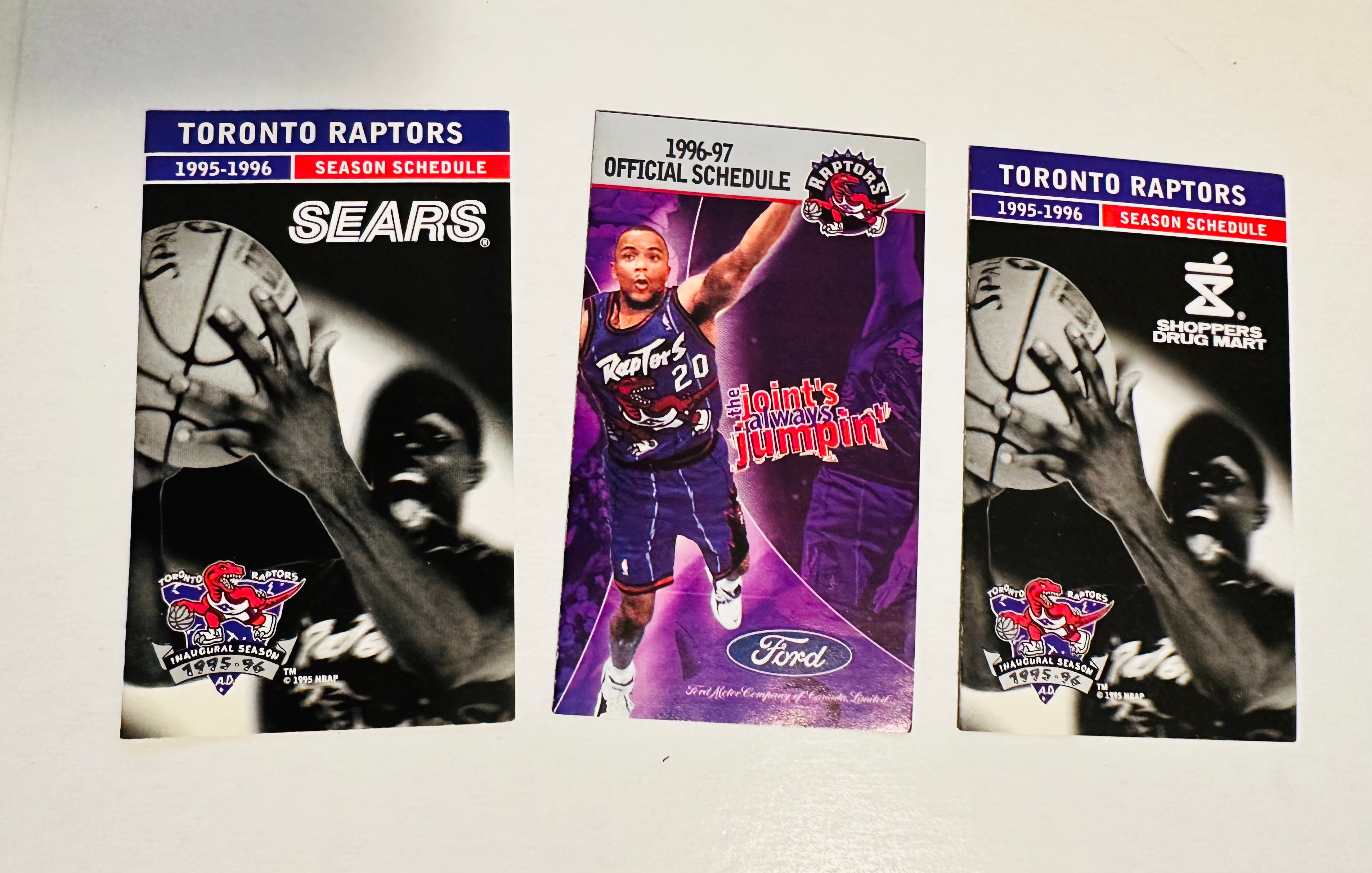 Toronto Raptors basketball three first year schedules lot deal