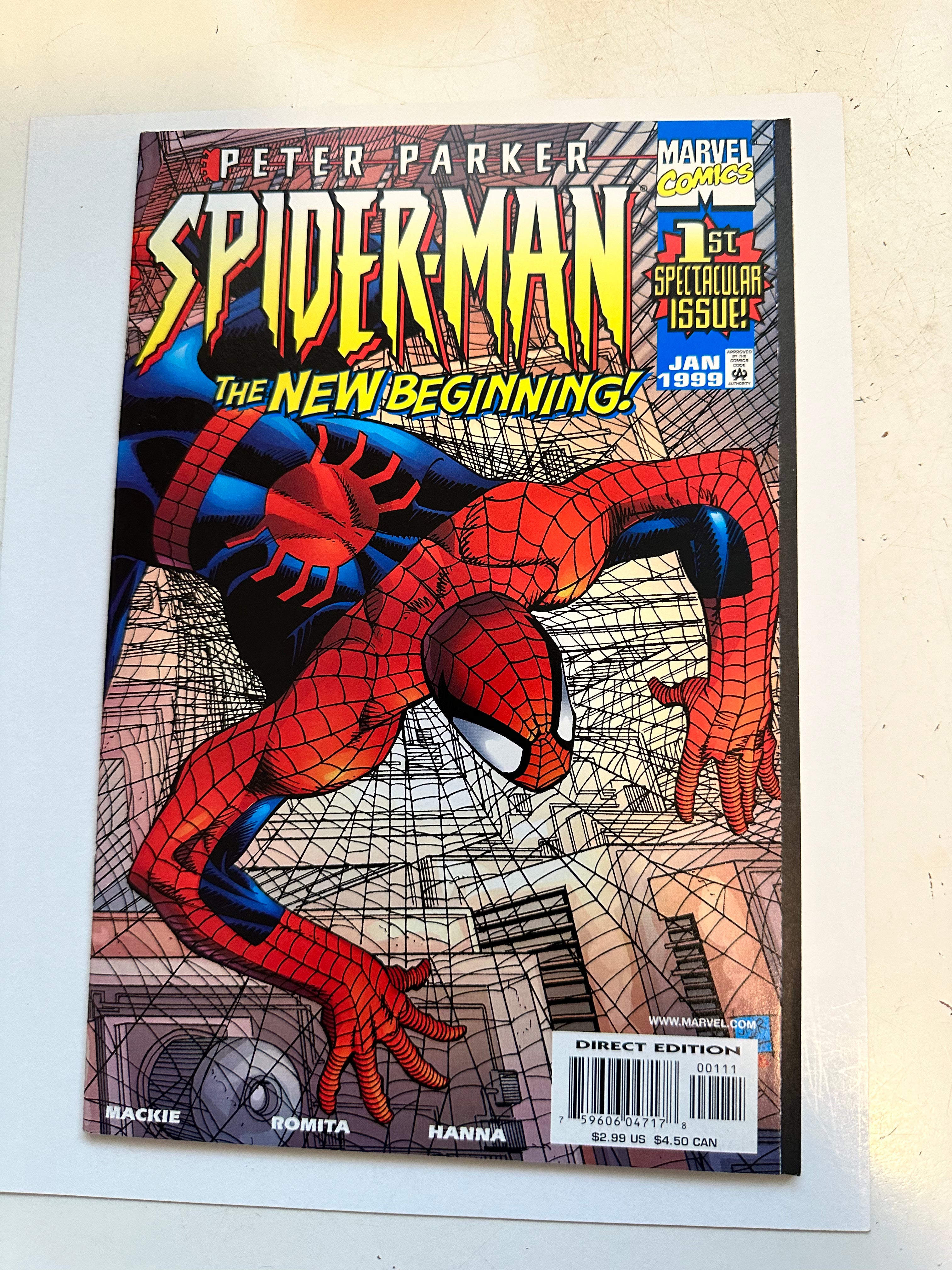 Peter Parker Spider-man New Beginnings #1 high grade comic book 1999