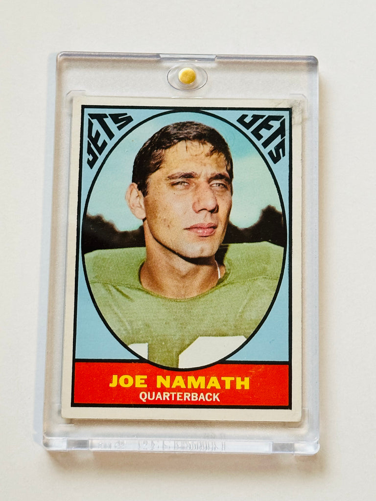 Joe Namath rare autograph football card with COA – Fastball Collectibles