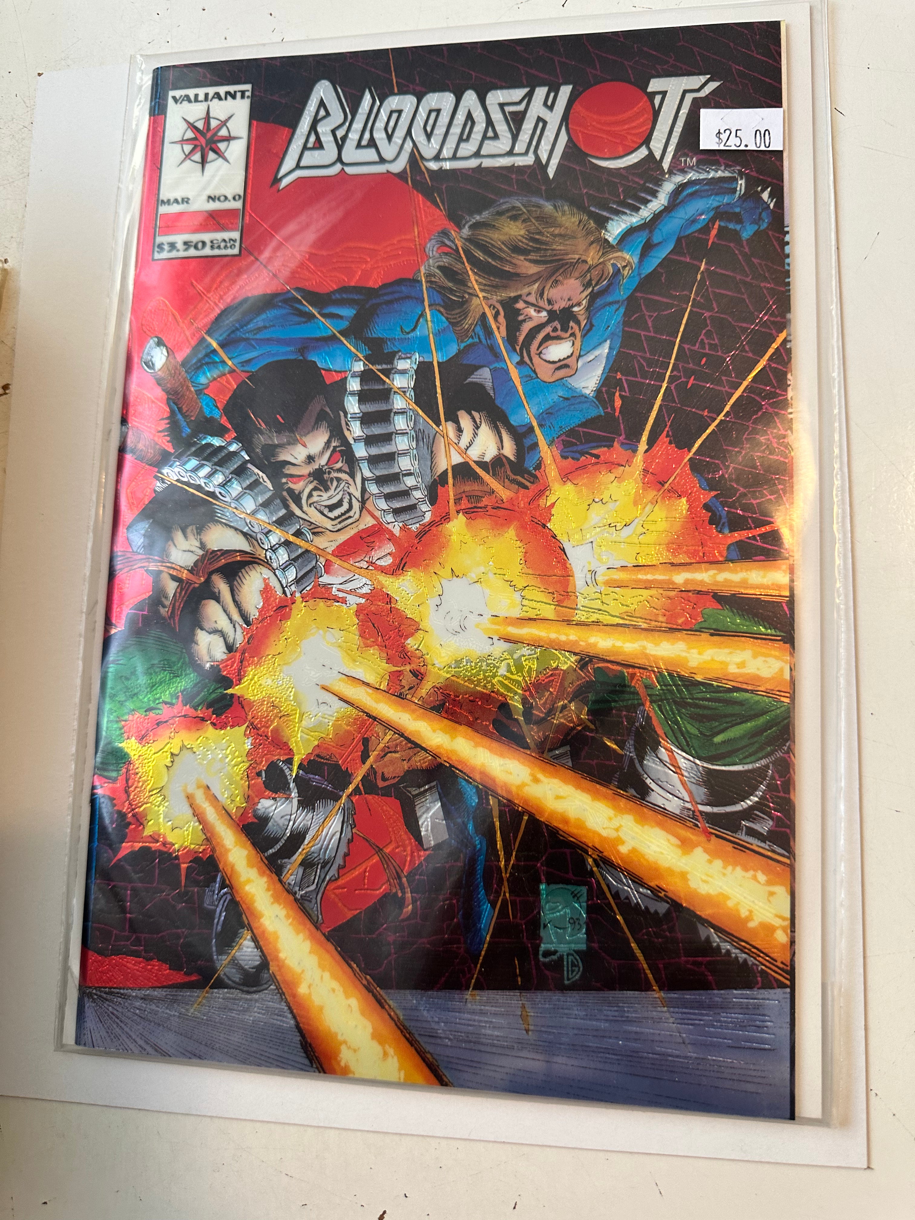 Bloodshot #0 foil cover high grade comic book