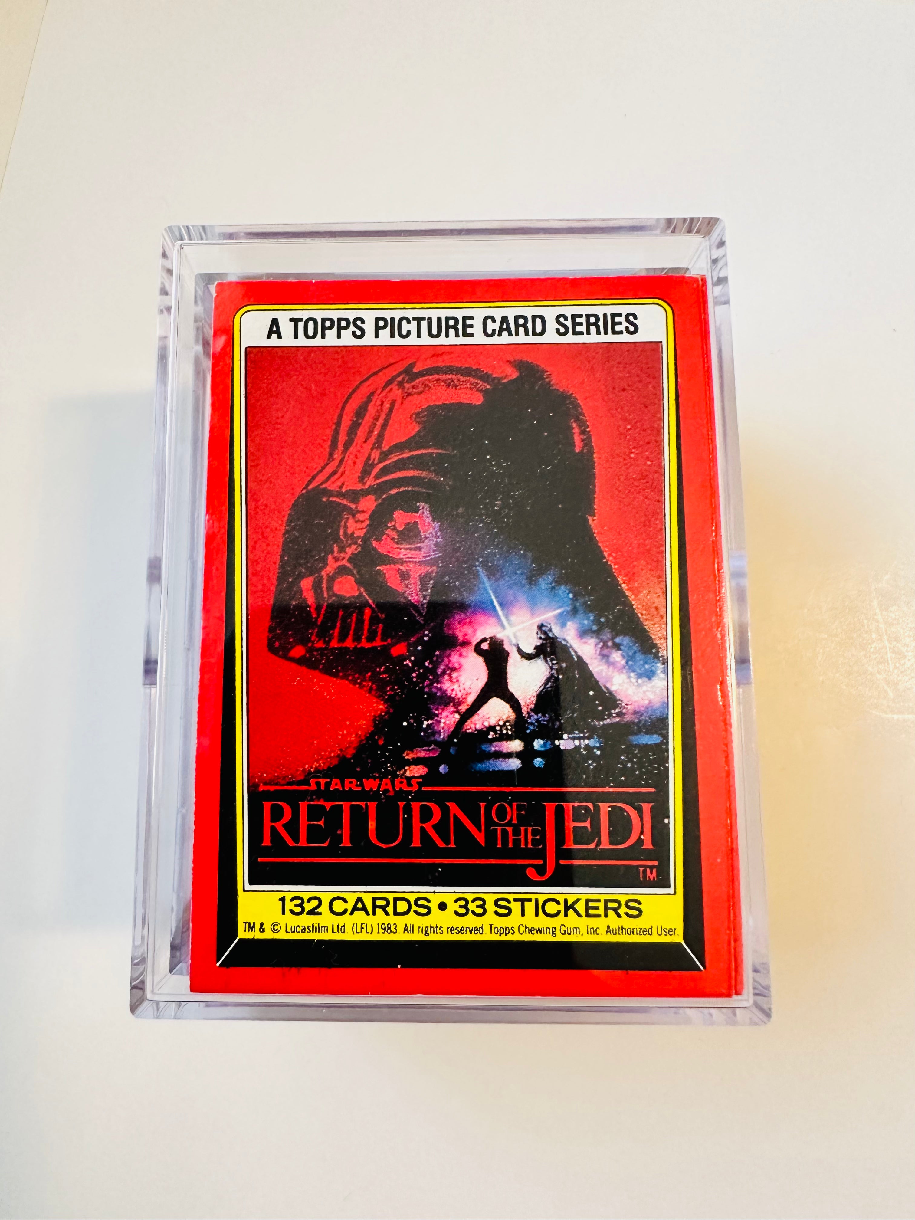 Star Wars Topps Return of the Jedi series 1 cards set 1983