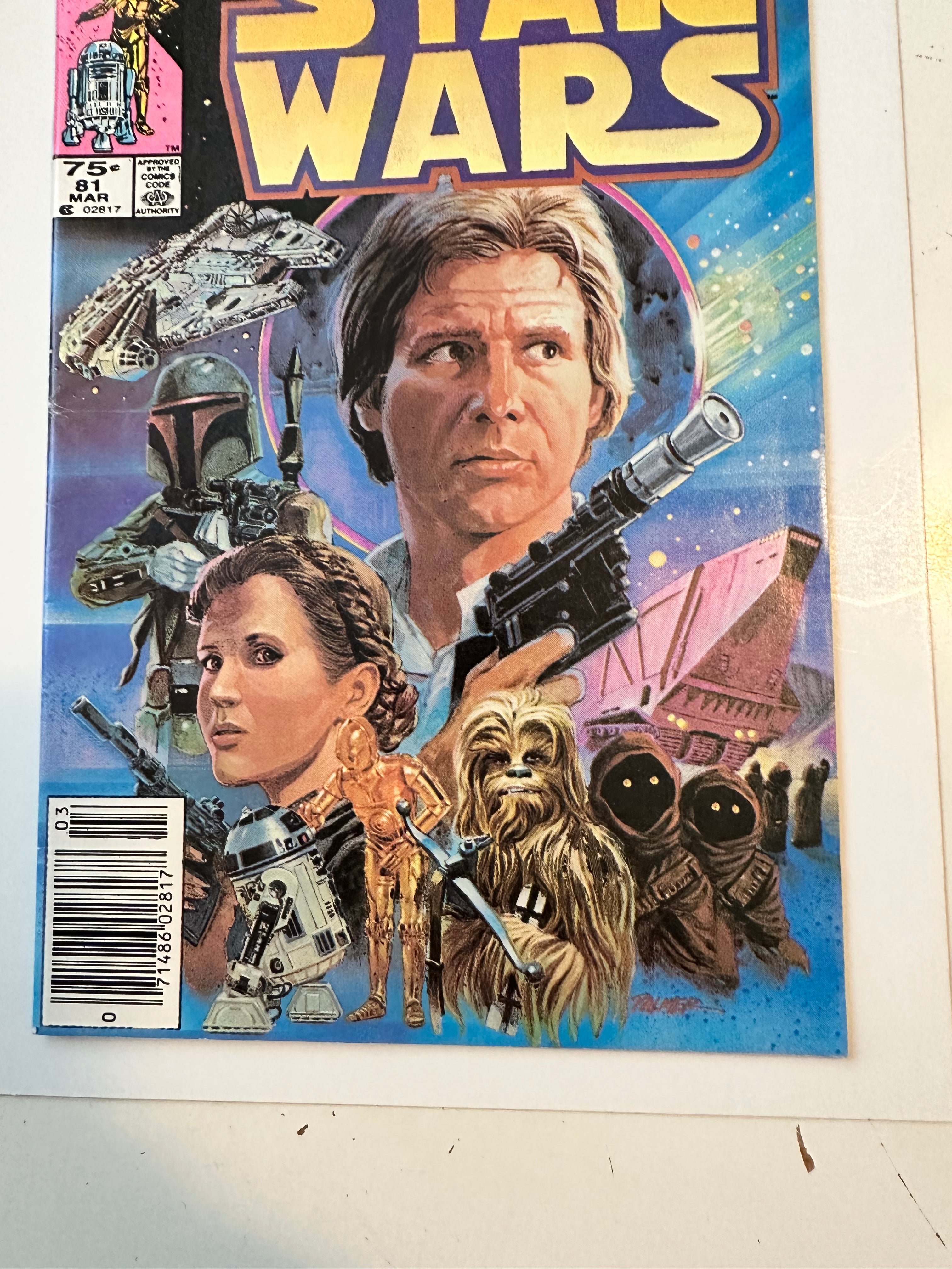Star Wars comic #81 Boba Fett key issue comic book 1984