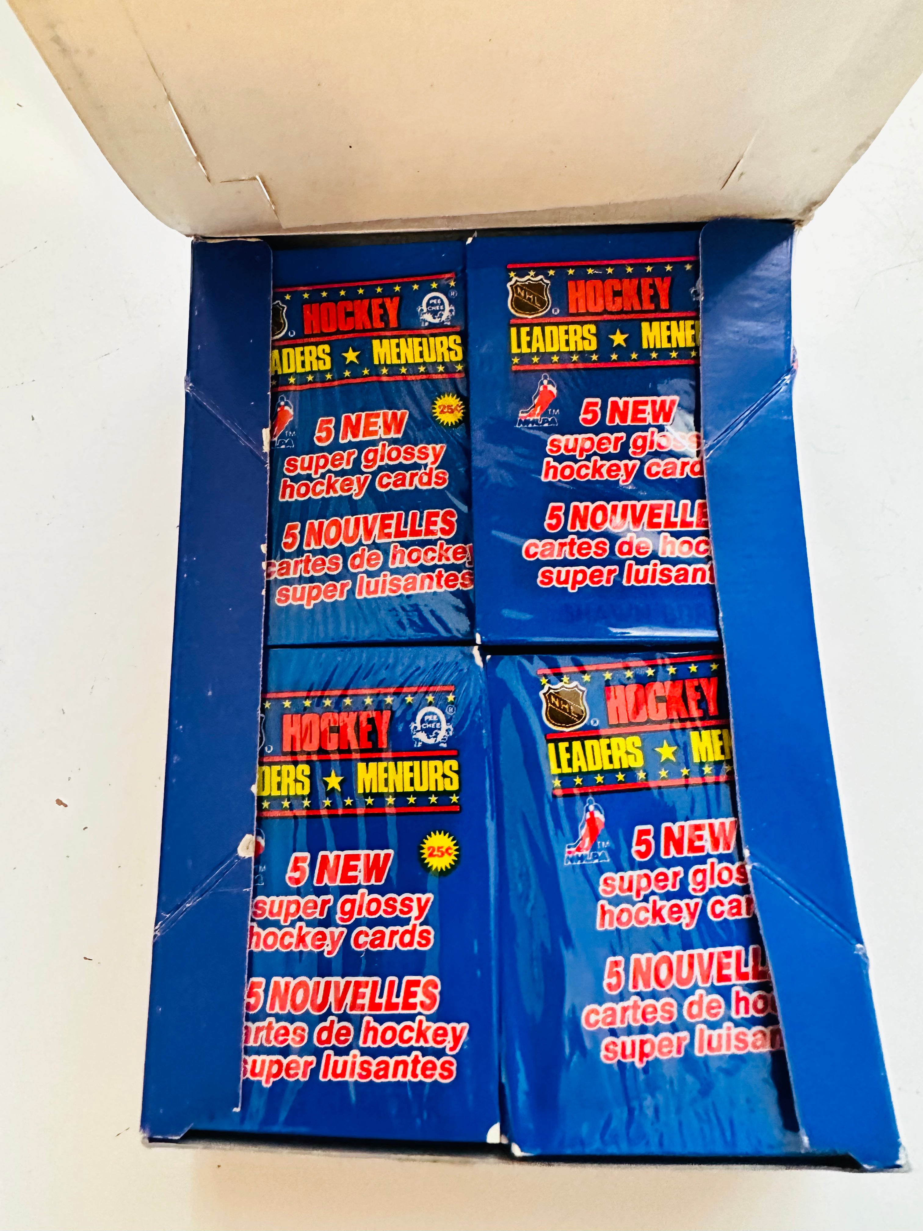 Hockey Leaders Opc cards 48 packs box 1987