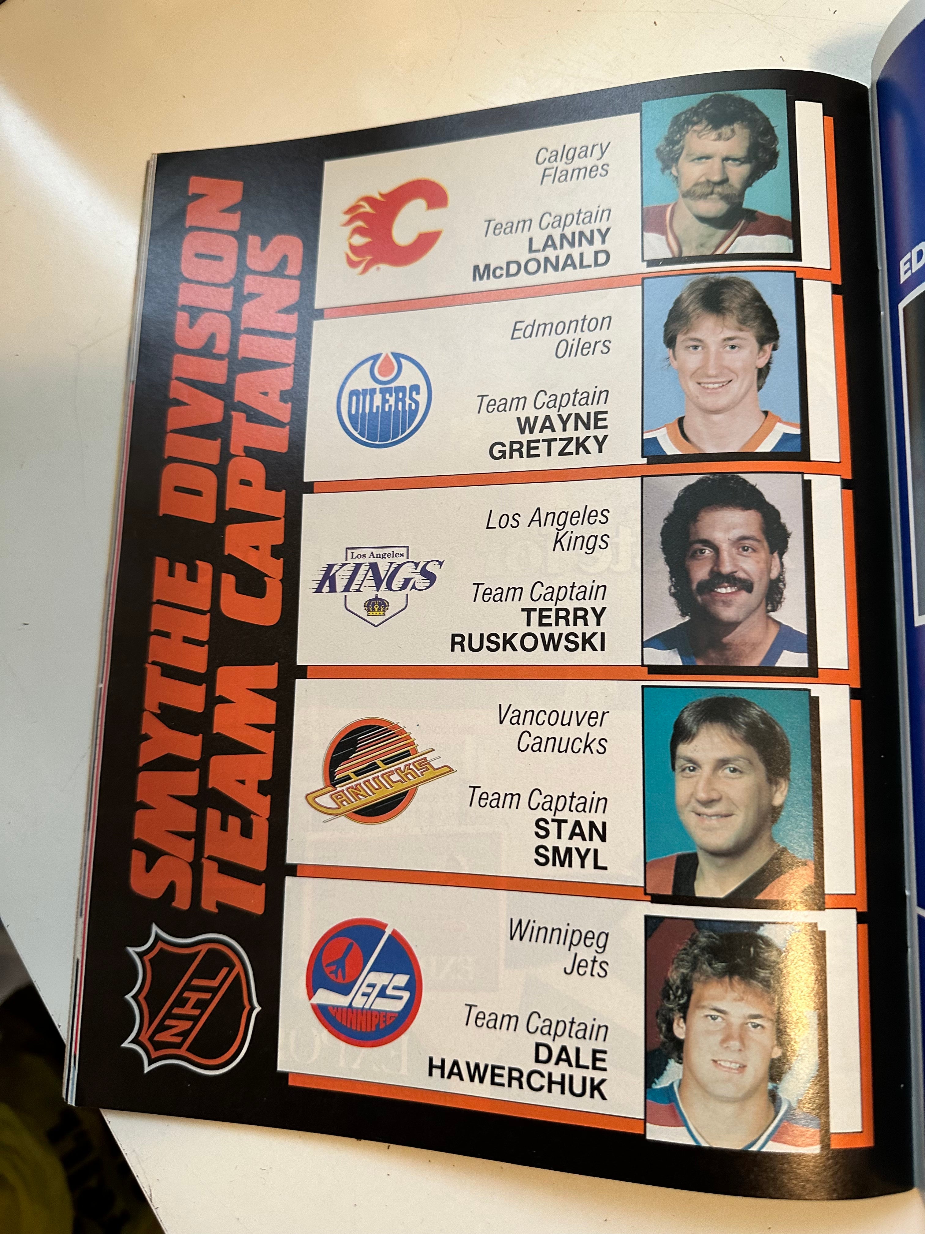 1984-85 Edmonton Oilers Vs Flyers Action Stanley Cup magazine