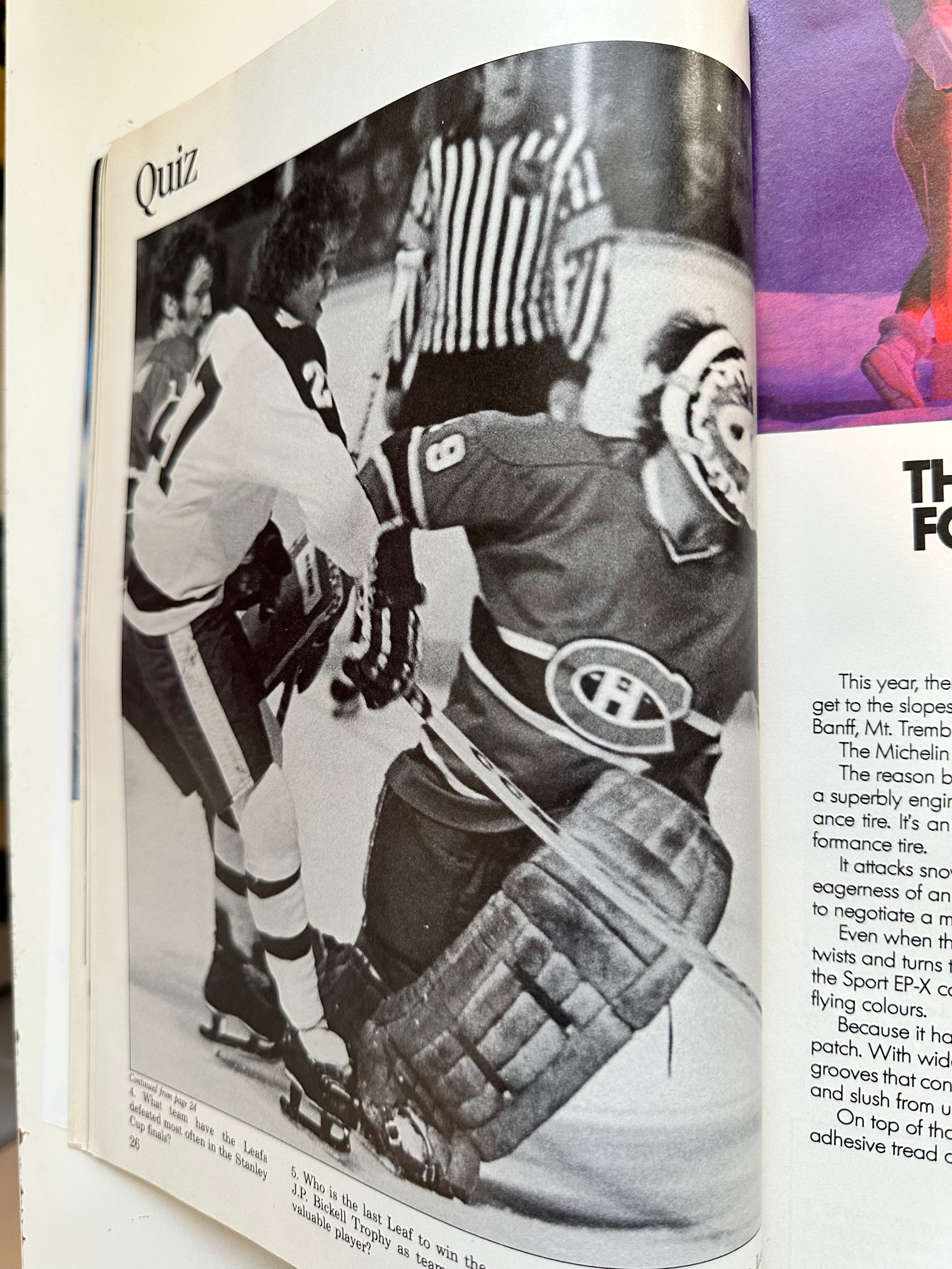 Toronto Maple Leafs Vs New York Rangers game program Dec. 1987