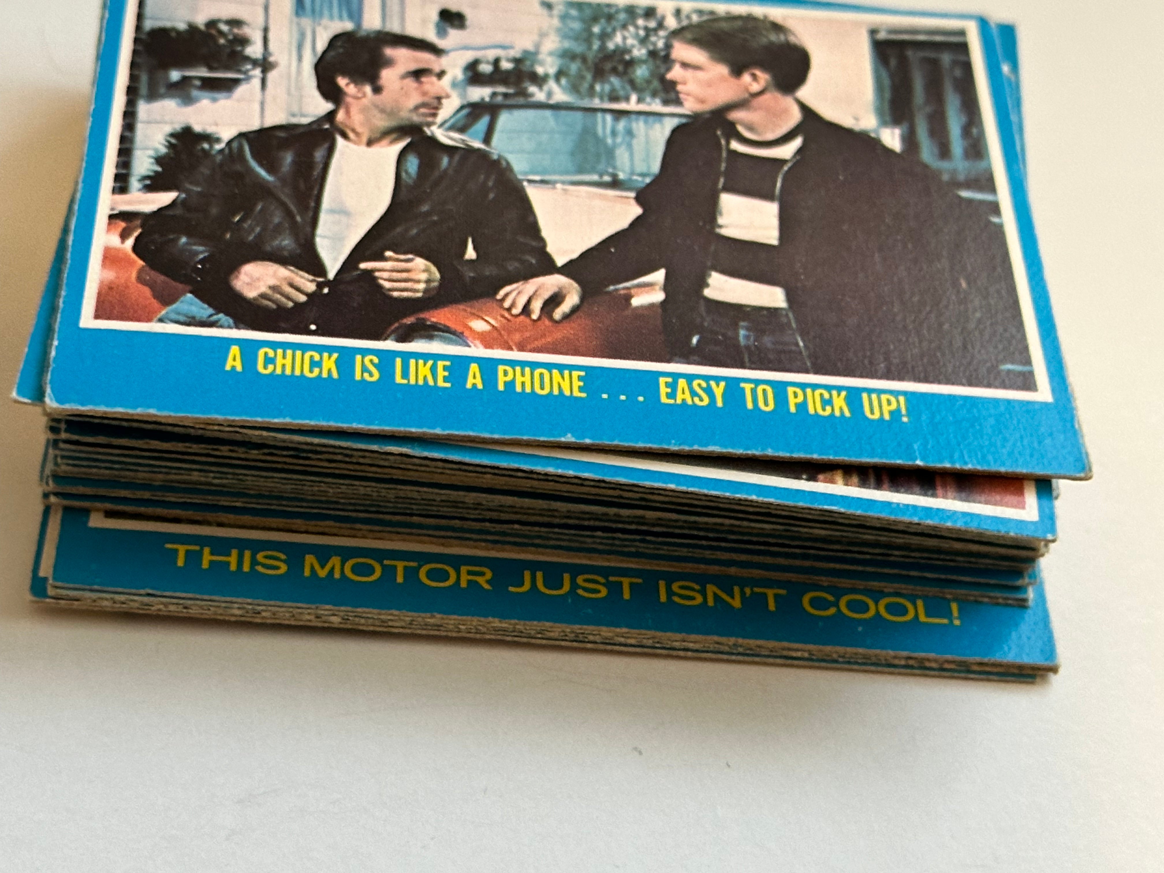 Happy Days series 1 rarer Opc Canadian version high grade cards set 1976