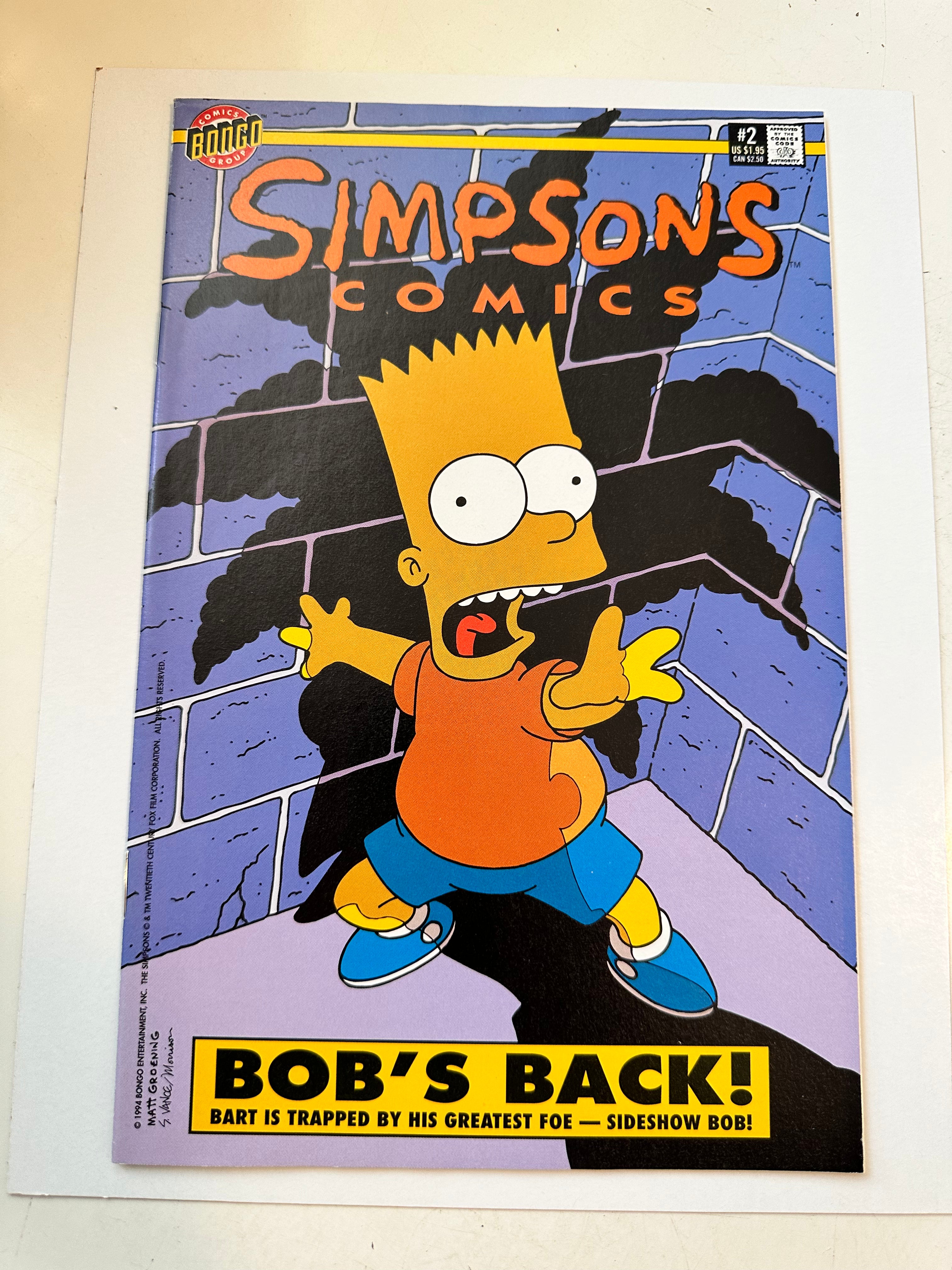 Simpsons comics #2 high grade condition