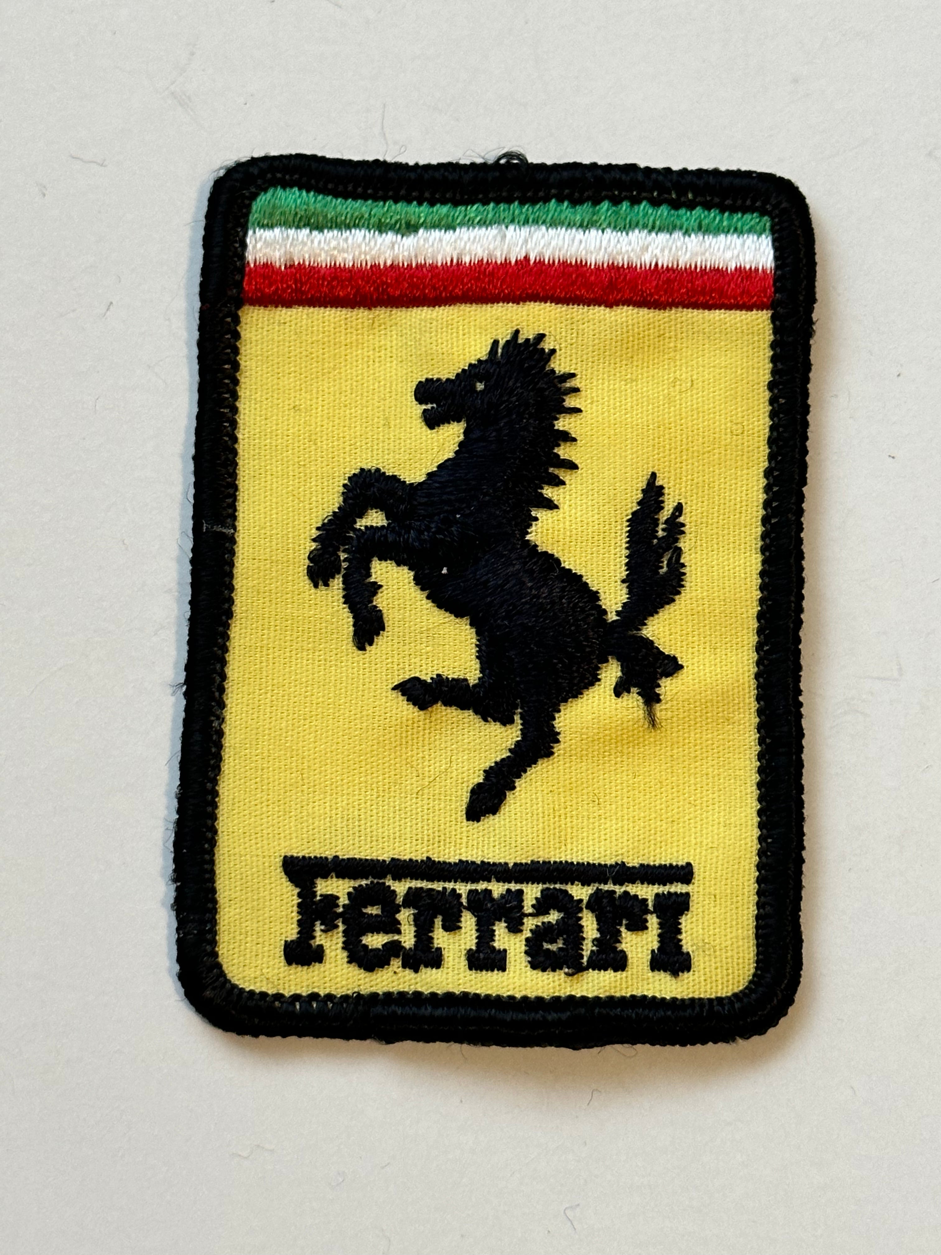 Ferrari car original vintage patch 1980s