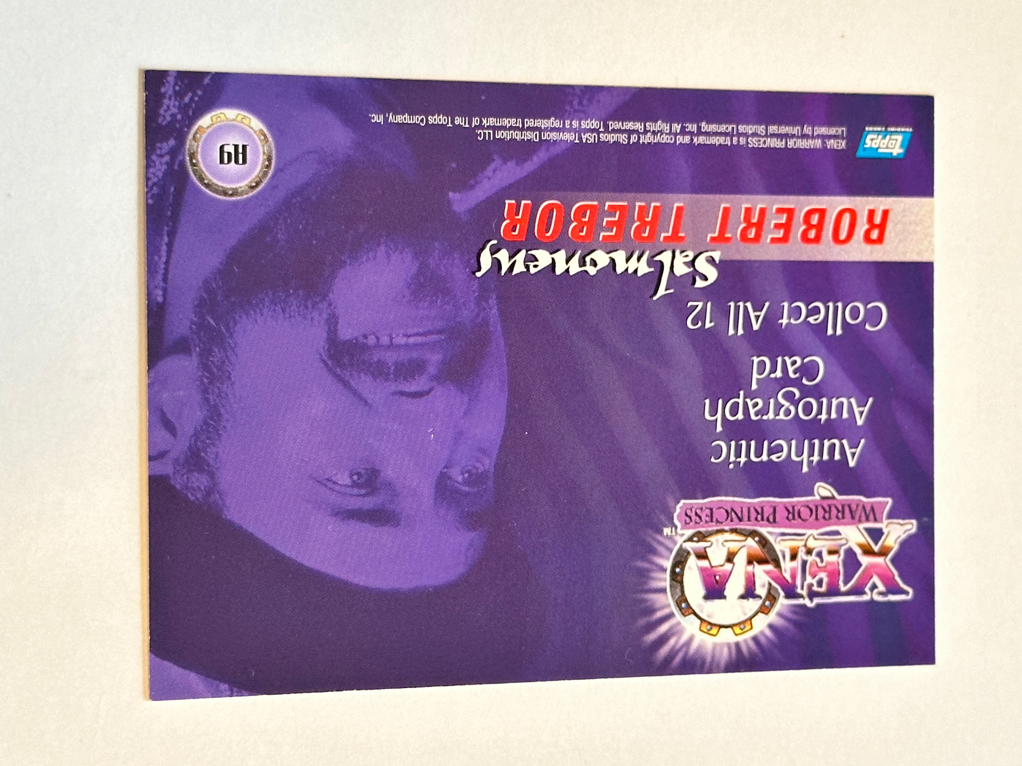 Xena Warrior Princess Robert Trebor autograph insert card 1990s