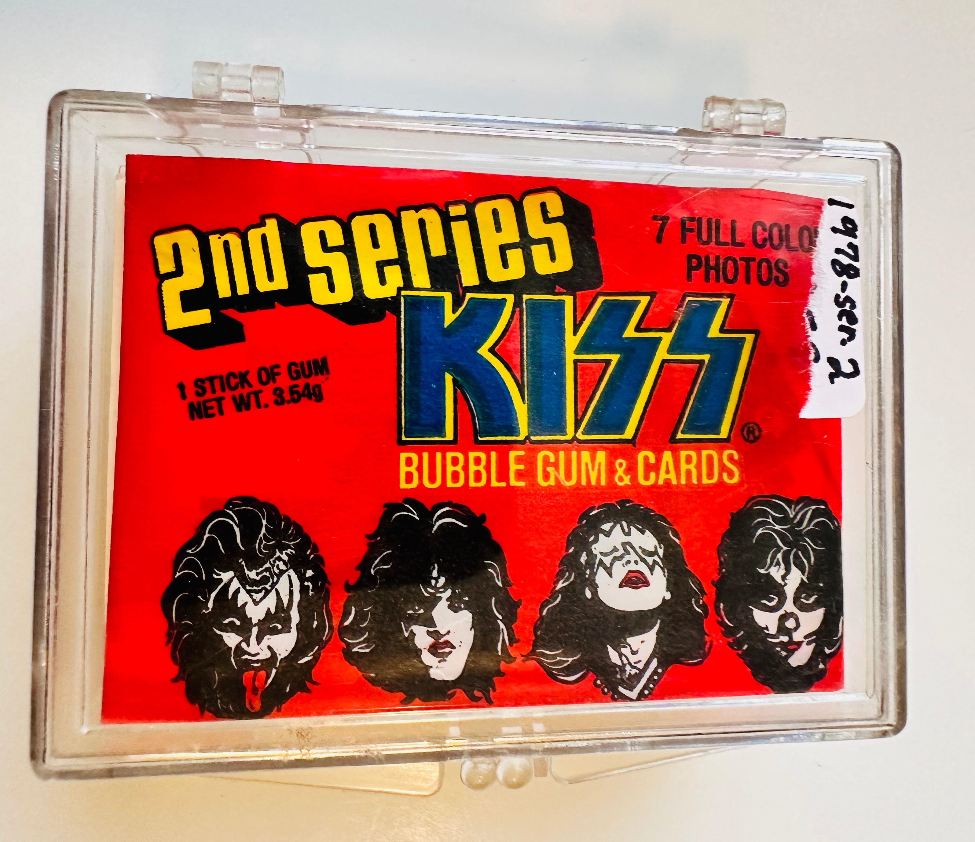 rare kiss cards Kiss Rockstars series 2 rare cards set with wrapper 1978