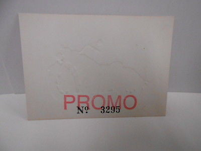 Indian motorcycle embossed numbered promo card 1990