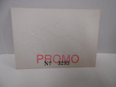 Indian motorcycle embossed numbered promo card 1990