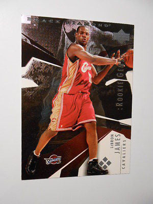 LeBron James rare UD large size version Black Diamond NBA rookie card LeBron James rare UD large size version Black Diamond NBA rookie card
