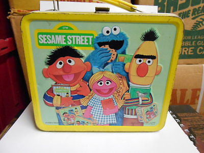 Sesame Street rare metal lunch box 1970s