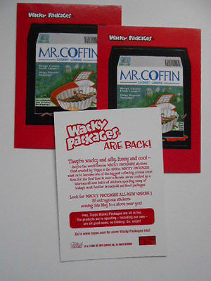Wacky Packages limited issued 3 promo cards Comiccon 2009