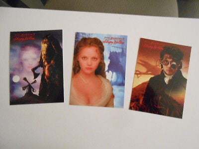 Sleepy Hollow movie rare 3 cards preview set