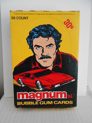 Magnum PI TV show cards rare 36 packs unopened box 1983